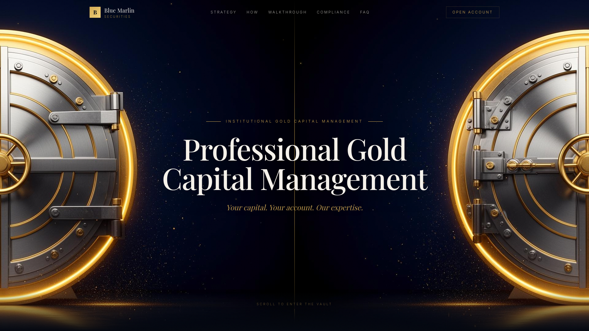 Investor Walkthrough — Blue Marlin Securities MAM Programme