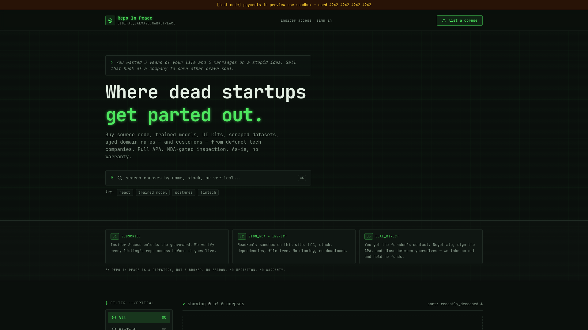 Preview of RepoInPeace