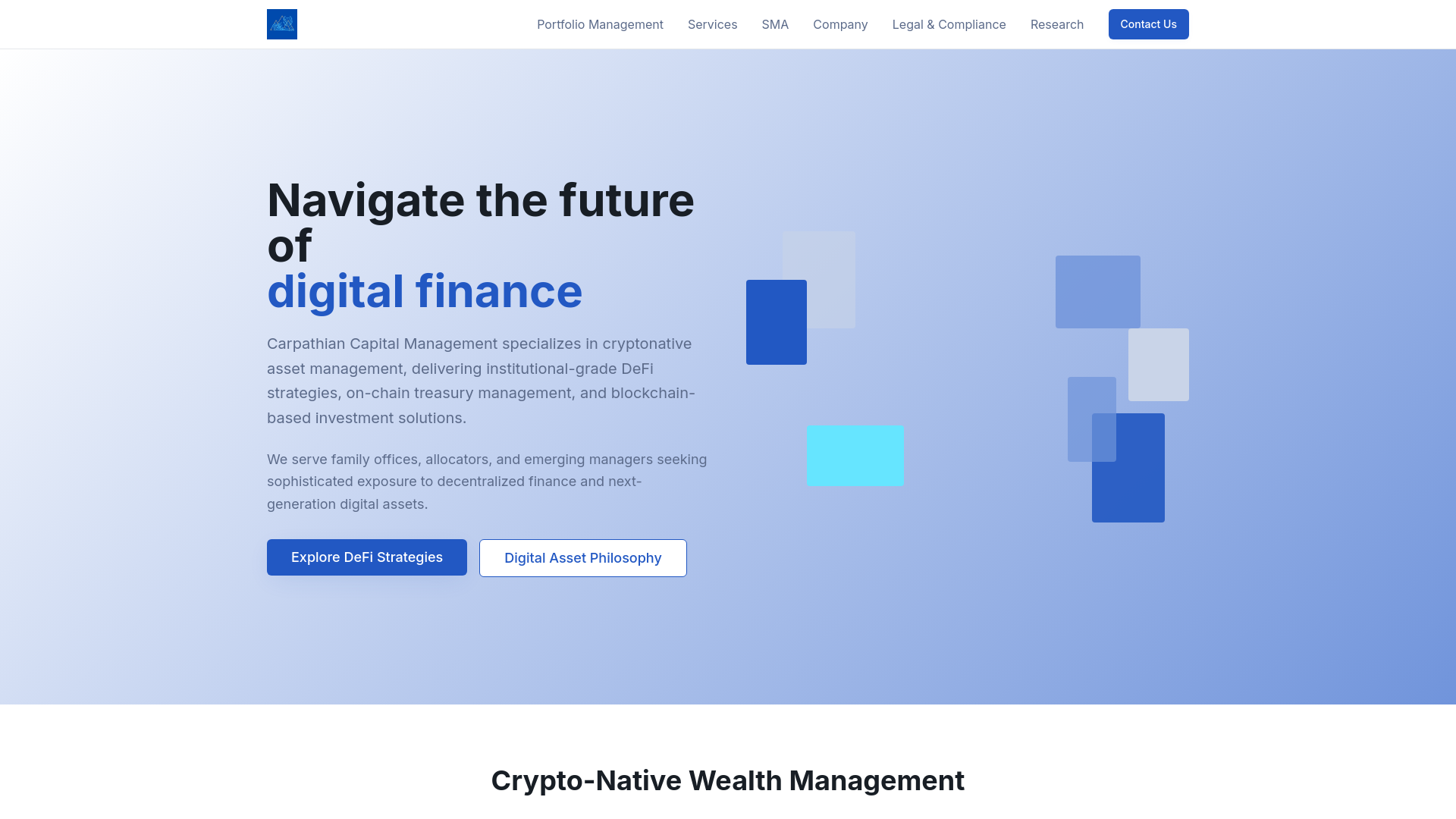 Carpathian Capital Management - Sophisticated Investment Solutions