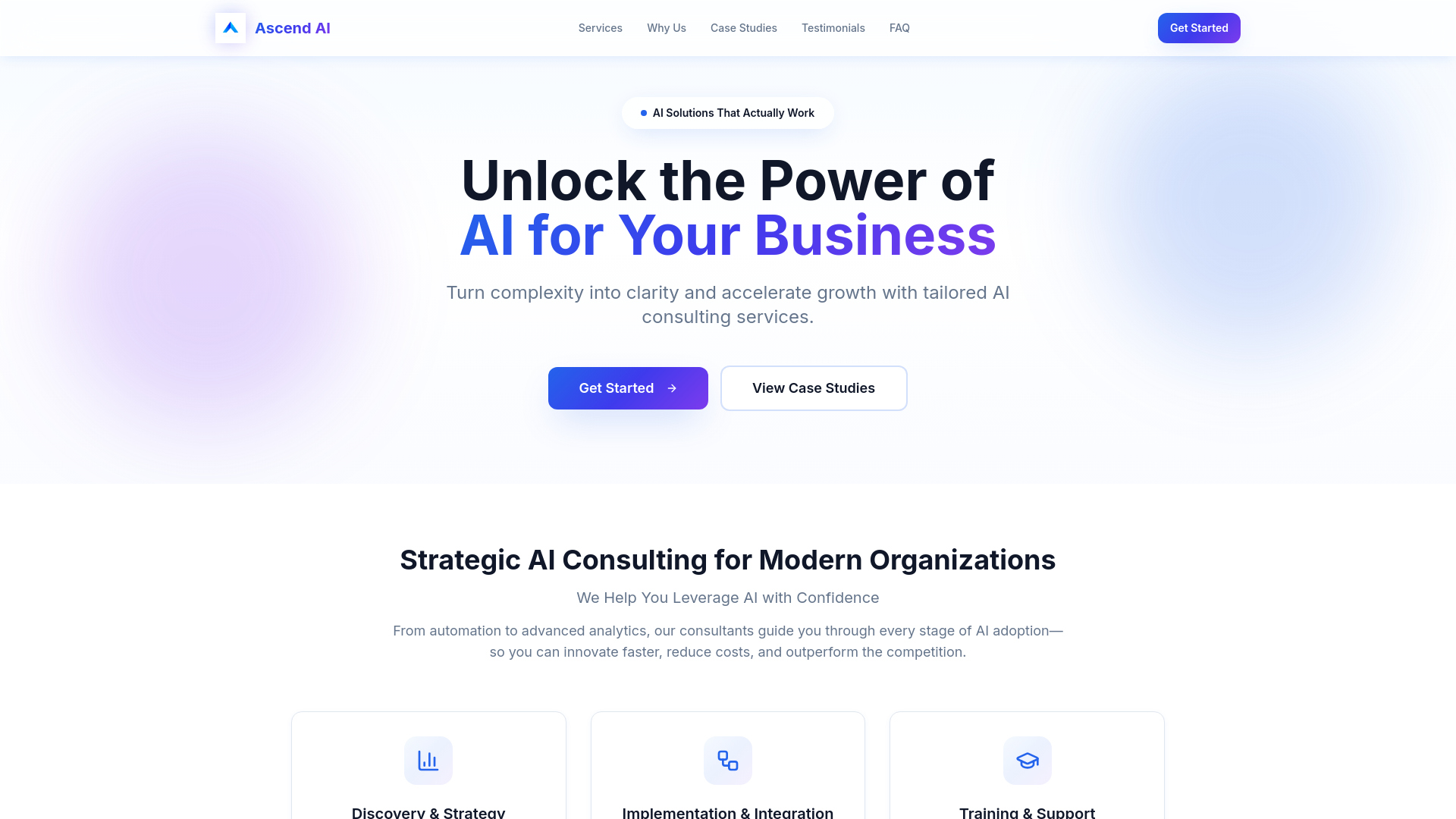 Ascend AI - Strategic AI Consulting for Modern Organizations
