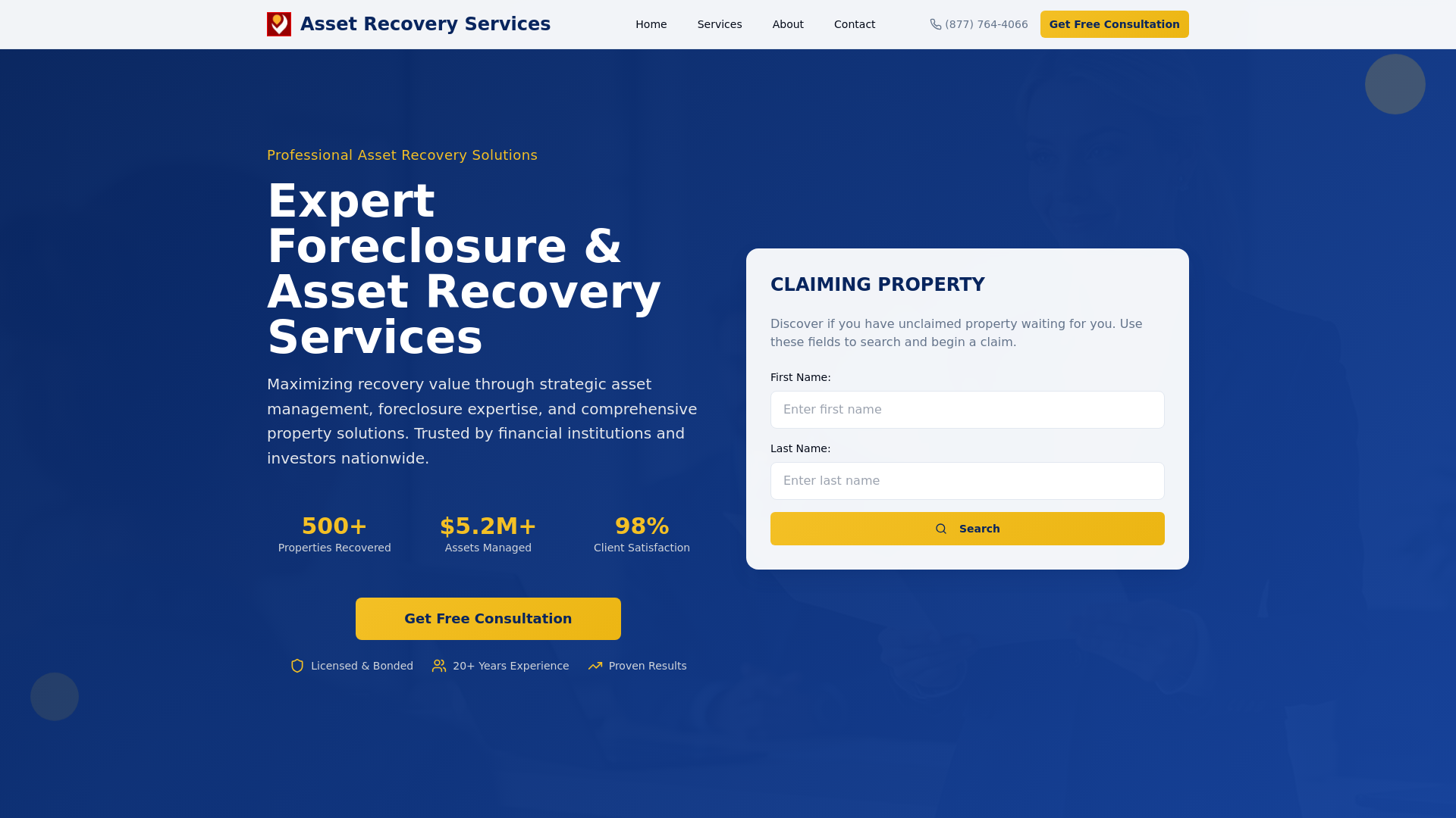 Asset Recovery Services - Expert Foreclosure & Asset Management Solutions