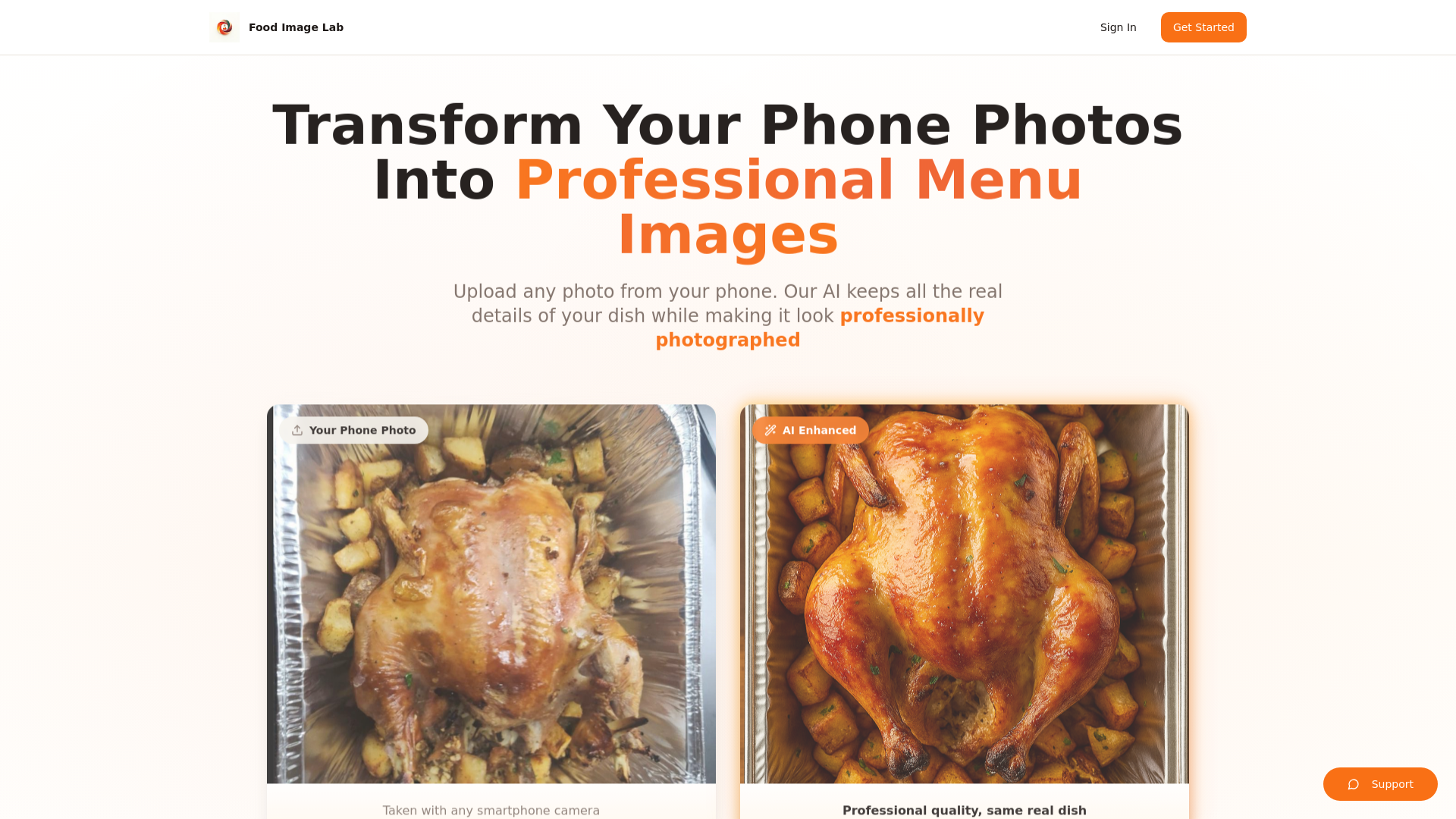Food Image Lab - AI-Powered Restaurant Menu Photo Enhancement ...