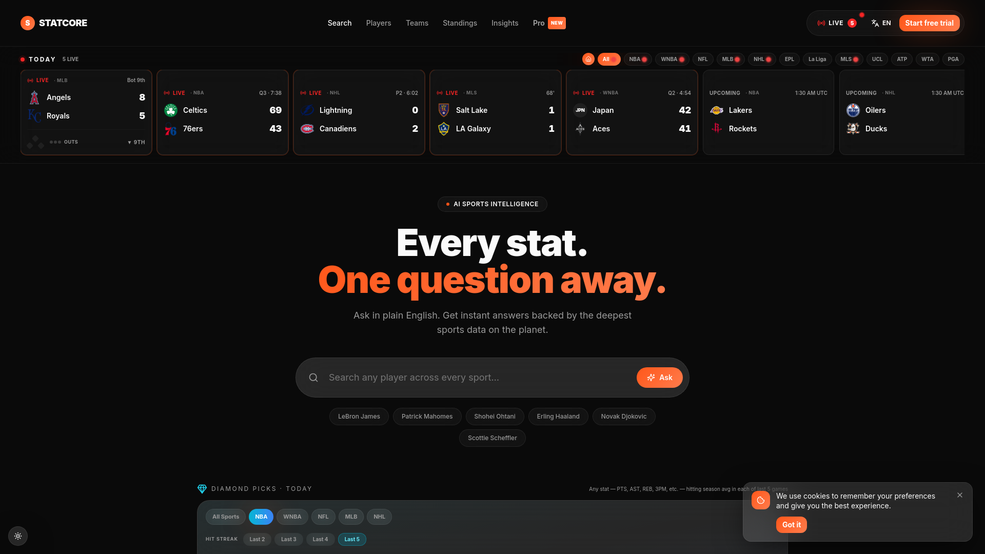 ****The first 100 sign-ups get 1 year of the Pro tier entirely for free****. Test out my Sports Stat