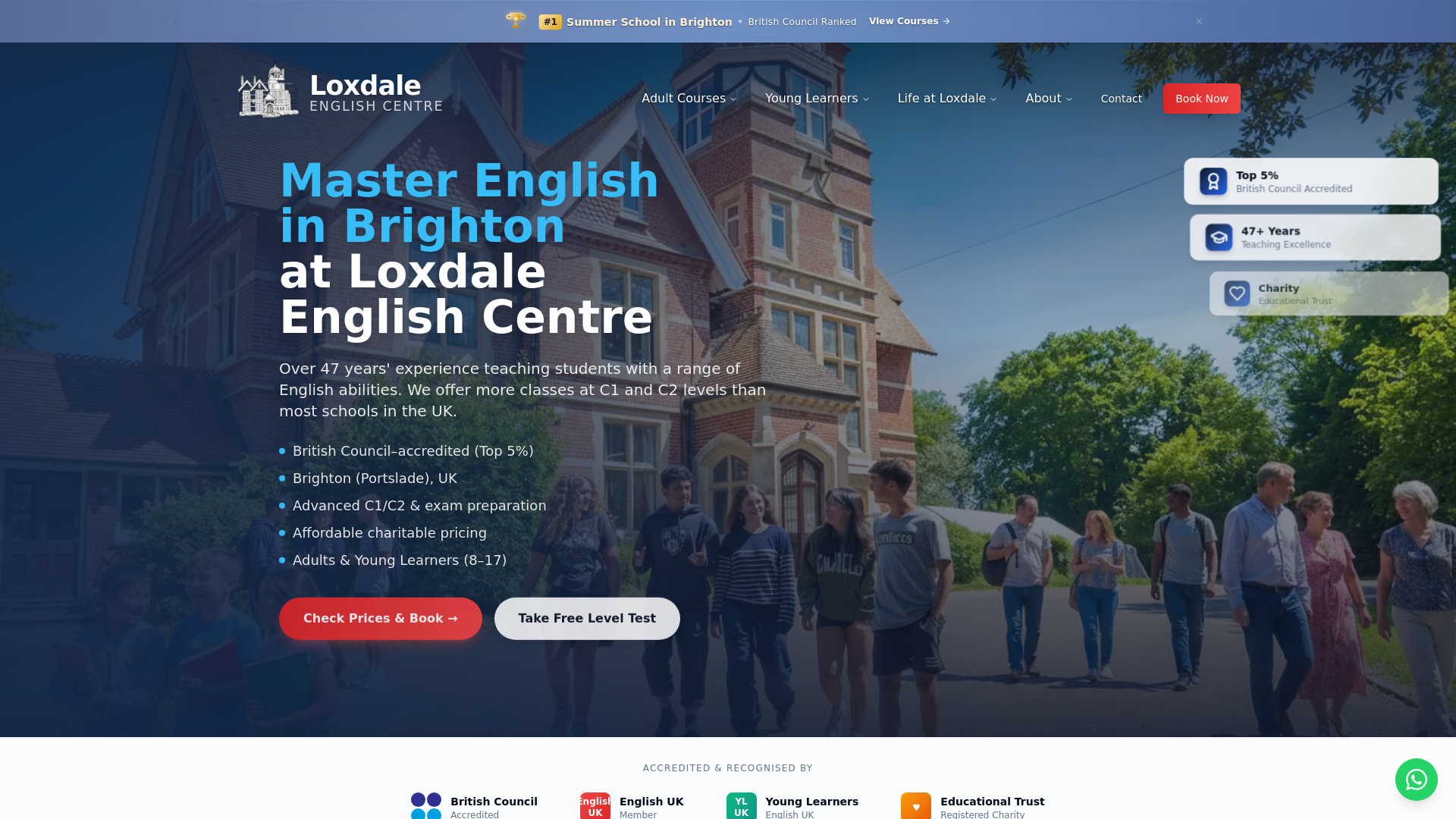 Intensive English Course Brighton | 21hrs/week | Loxdale