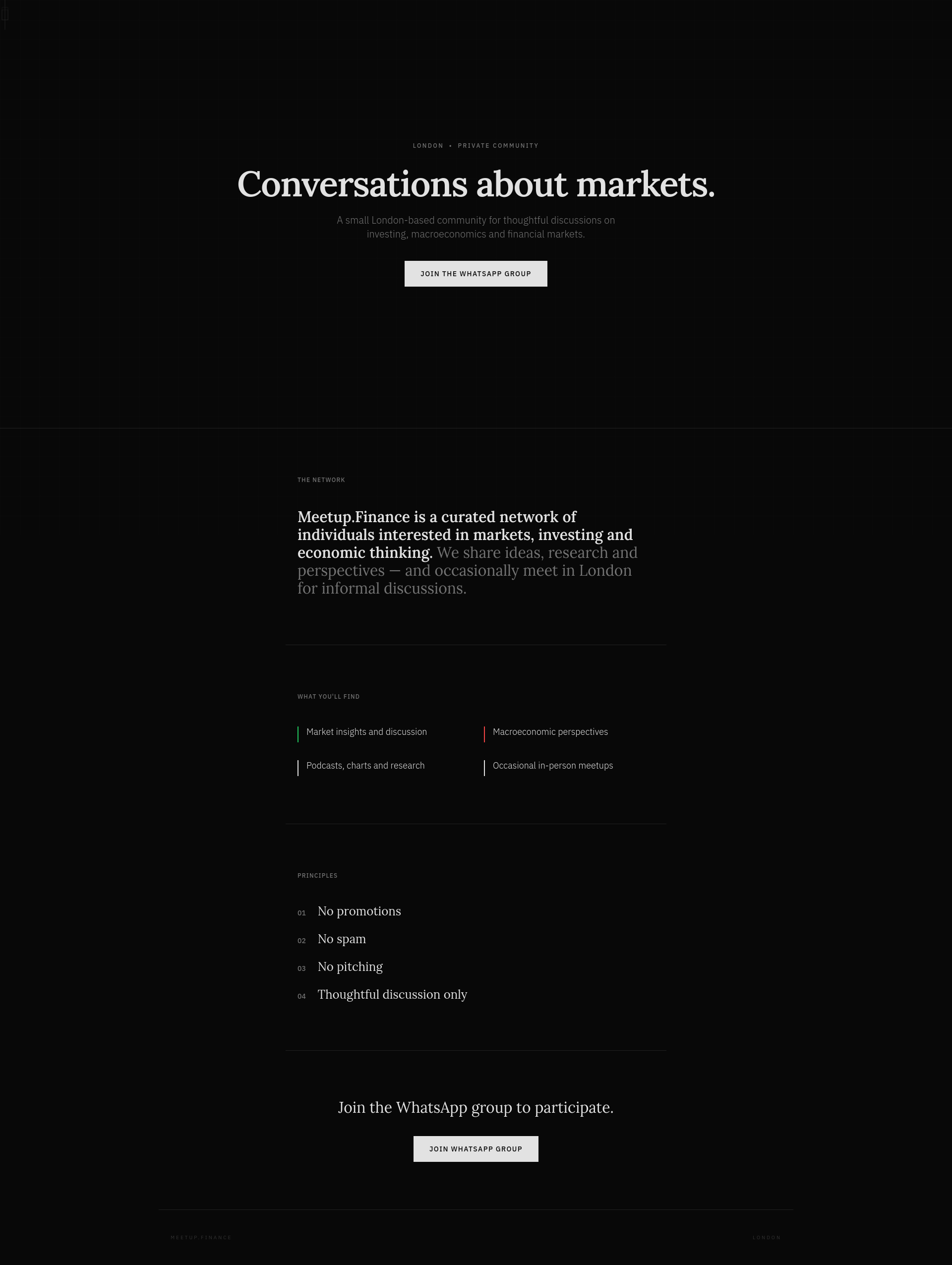 Meetup.Finance — Private London Financial Community