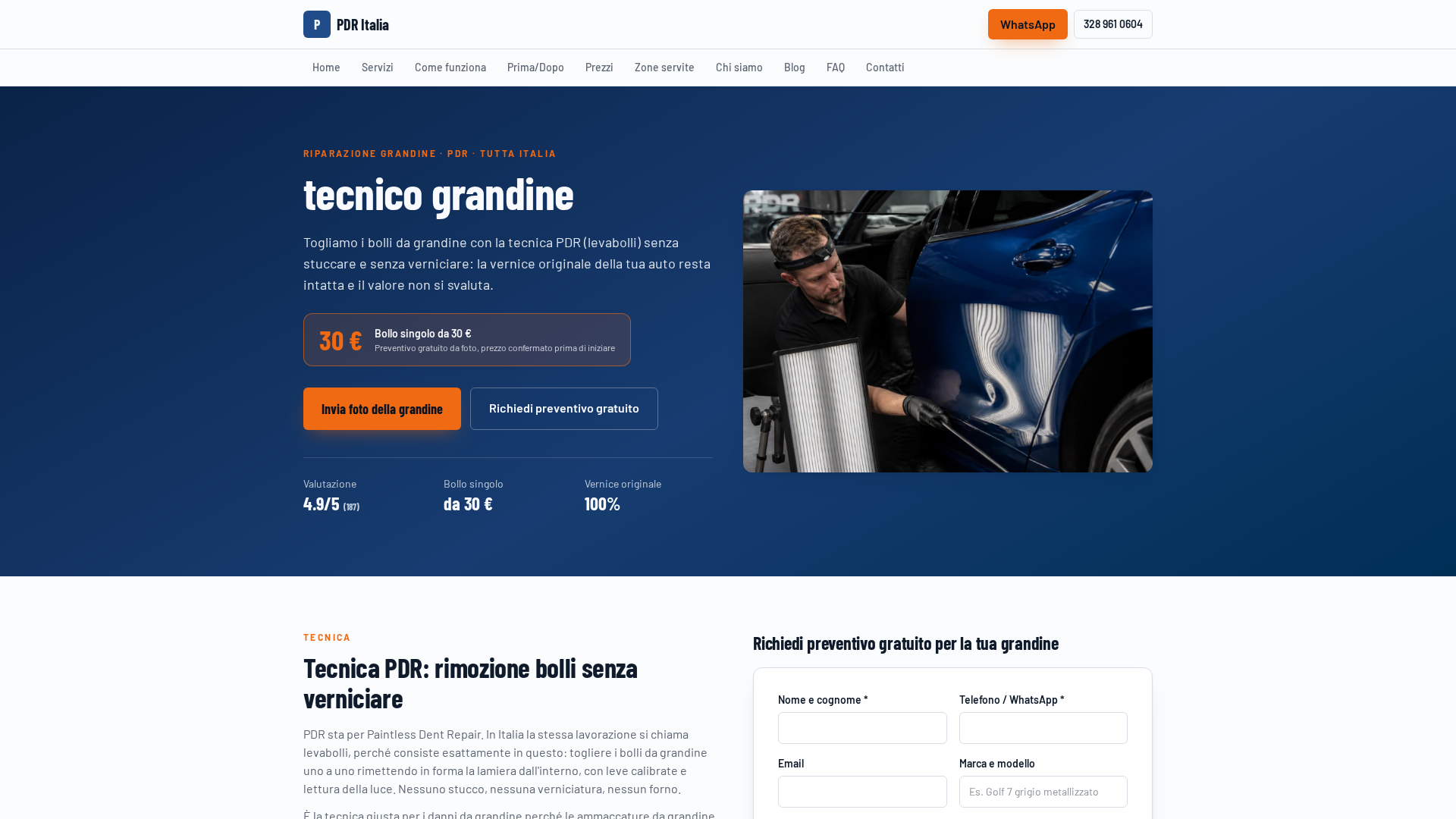 tecnico grandine (Levabolli - PDR) da 30€