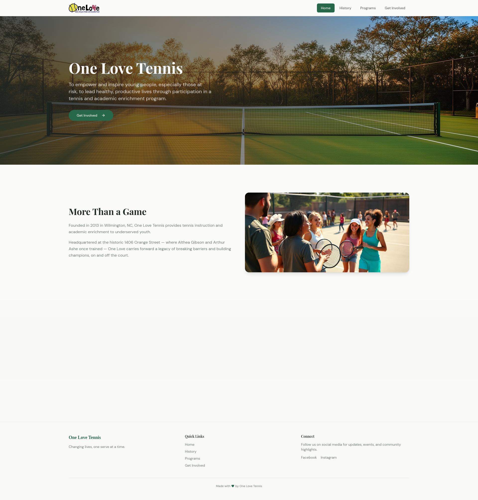 One Love Tennis logo