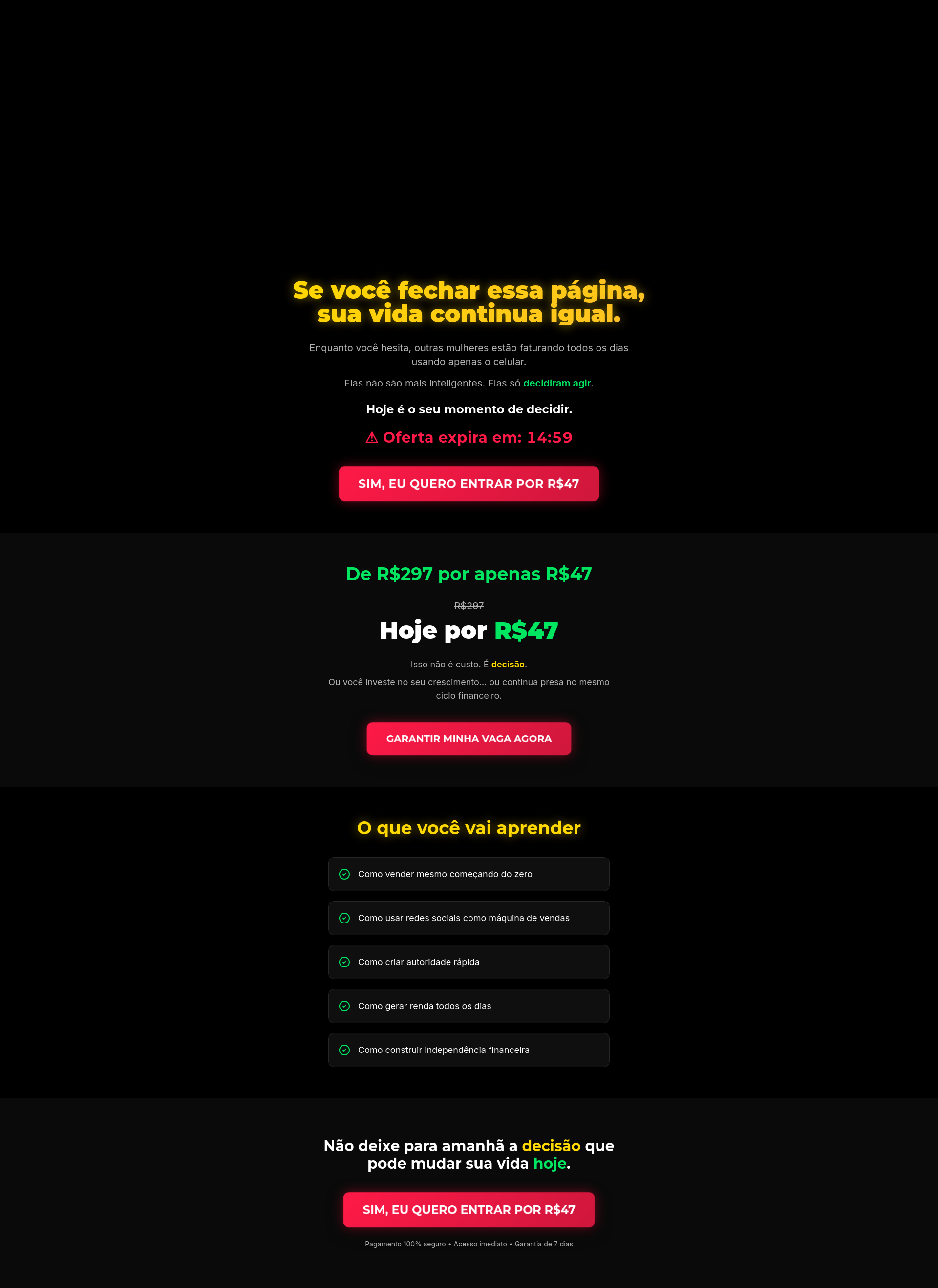 A Fábrica de Mulheres Milionárias | Curso de Empreendedorismo Feminino