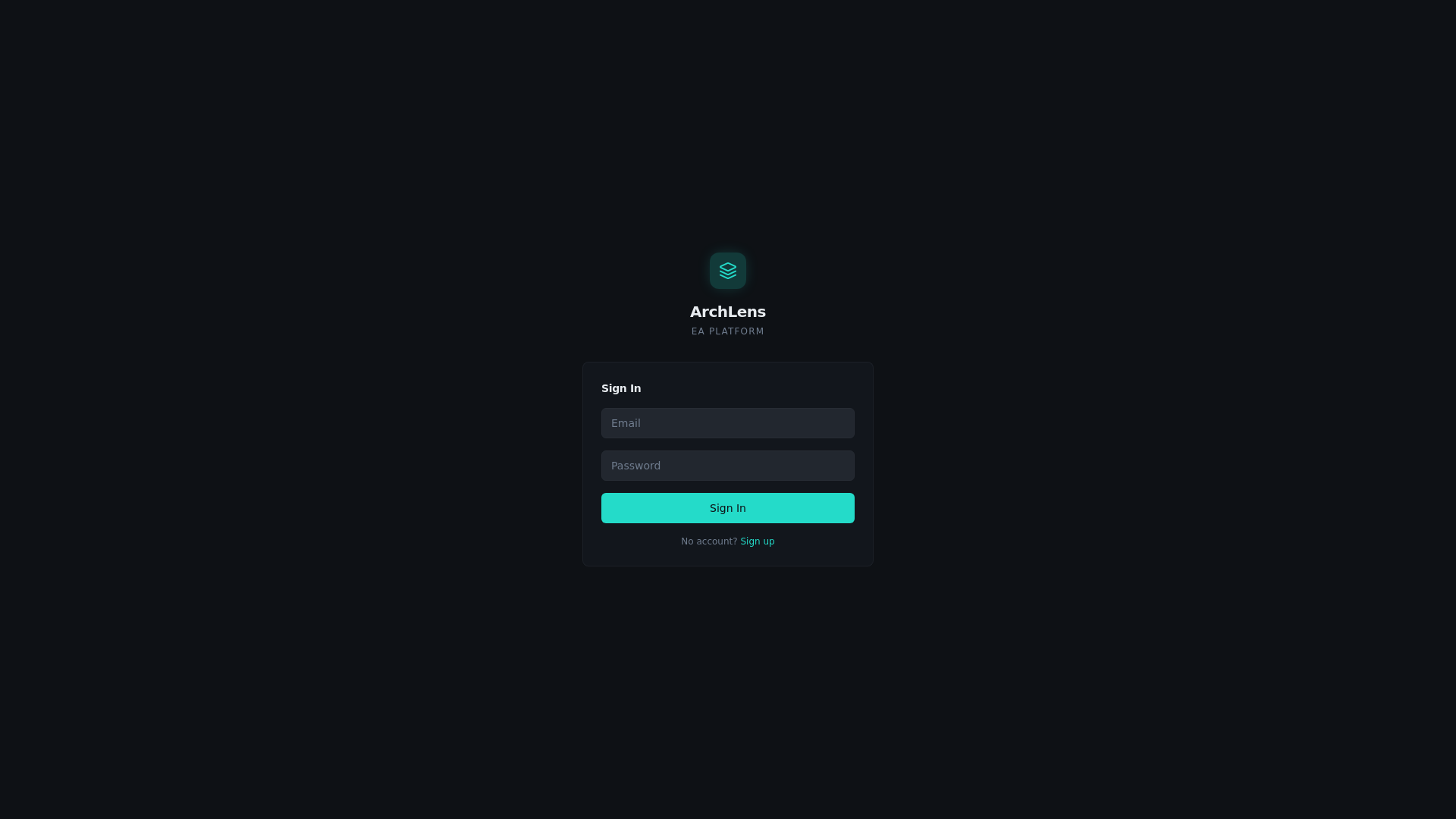 ArchLens — Enterprise Architecture Platform