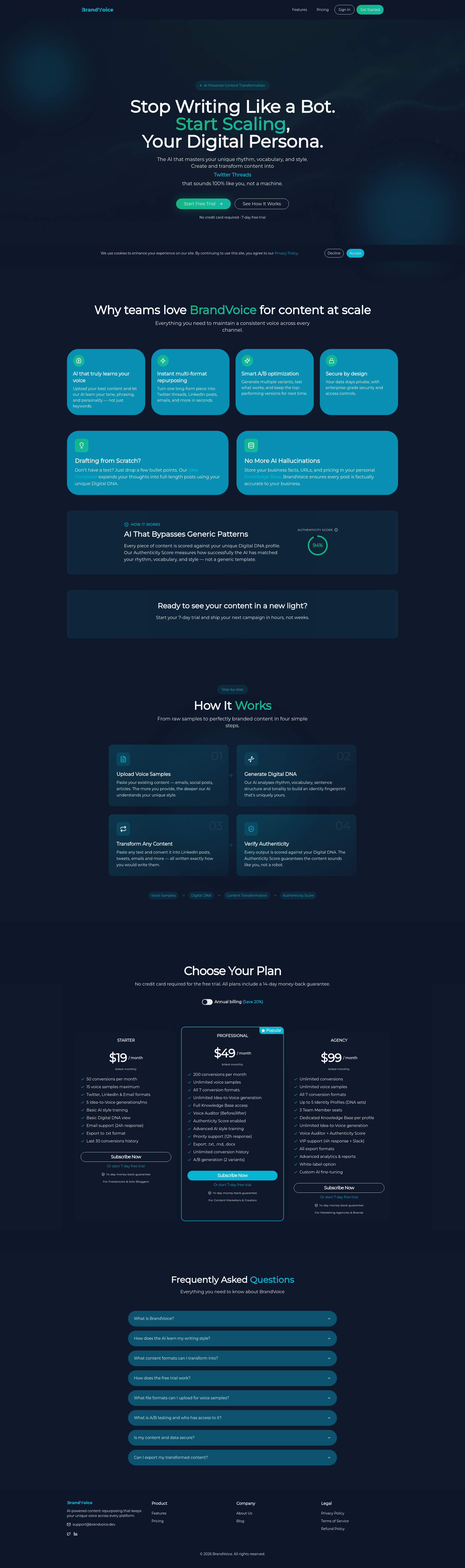 BrandVoice Screenshot