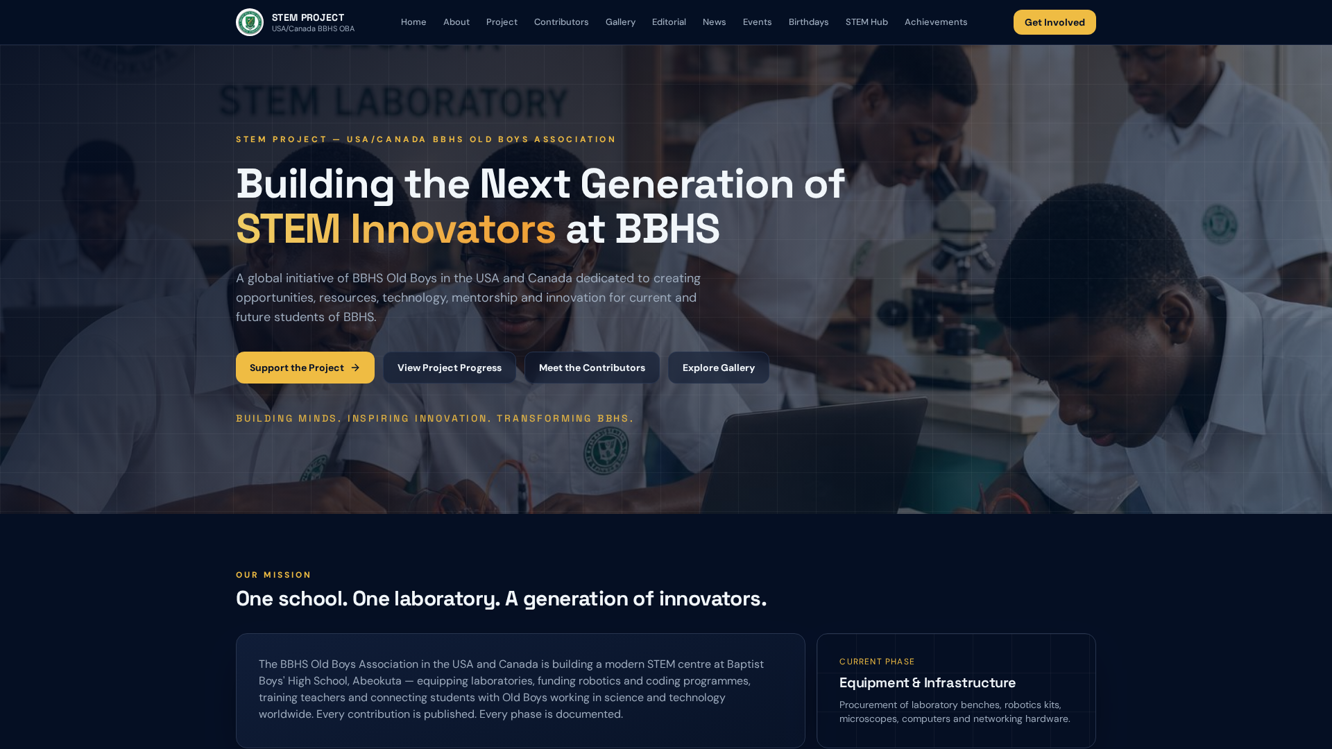 STEM Project | USA/Canada BBHS Old Boys Association