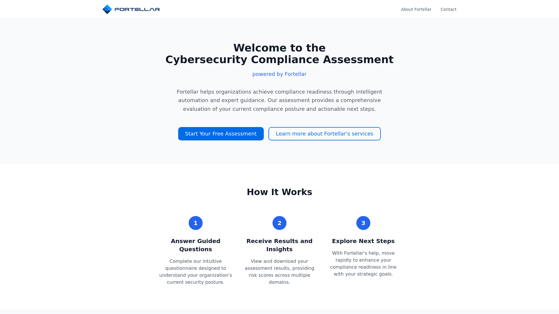 Fortellar | Cybersecurity Compliance Assessment