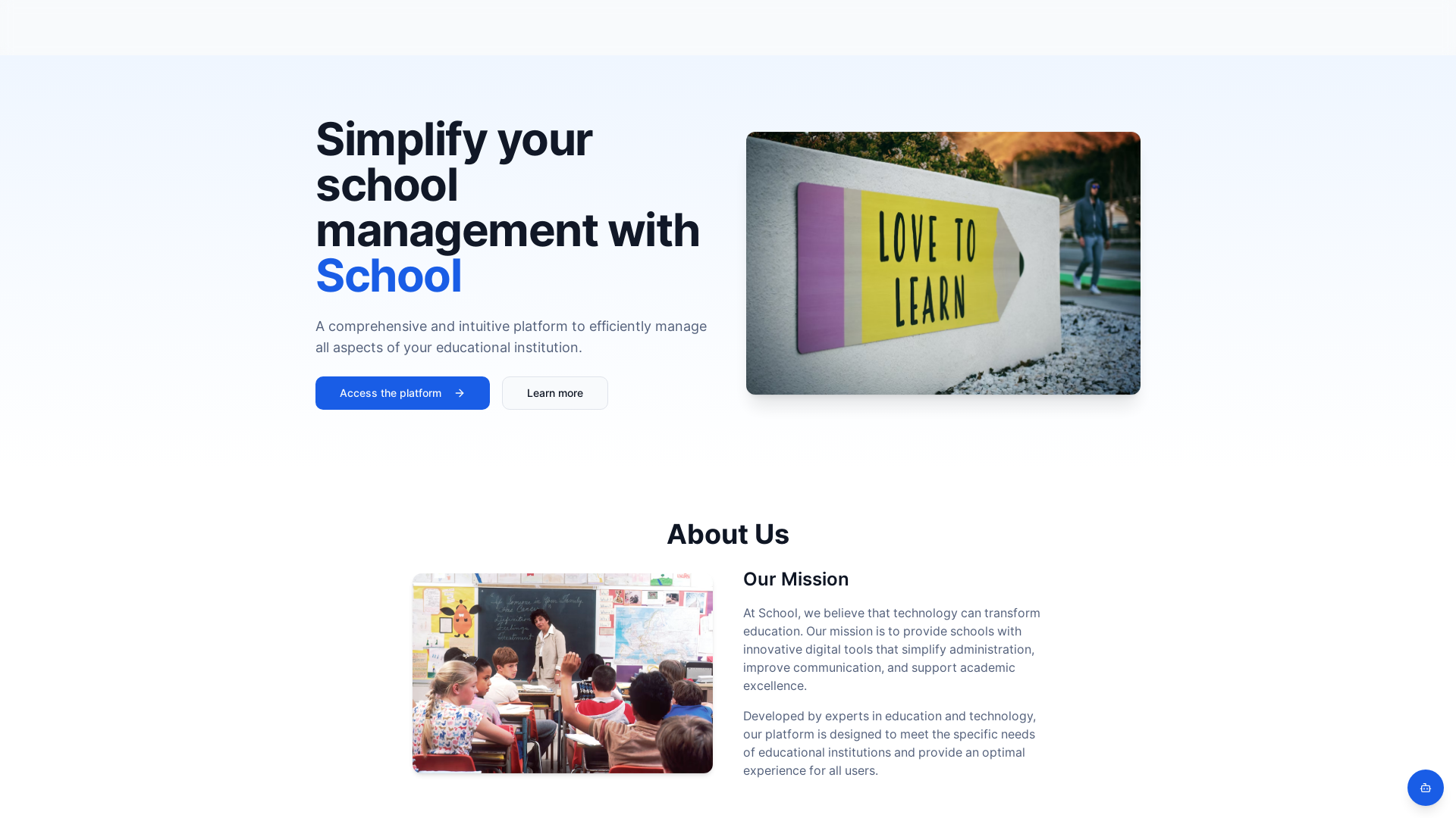 Professional School Management System Platform