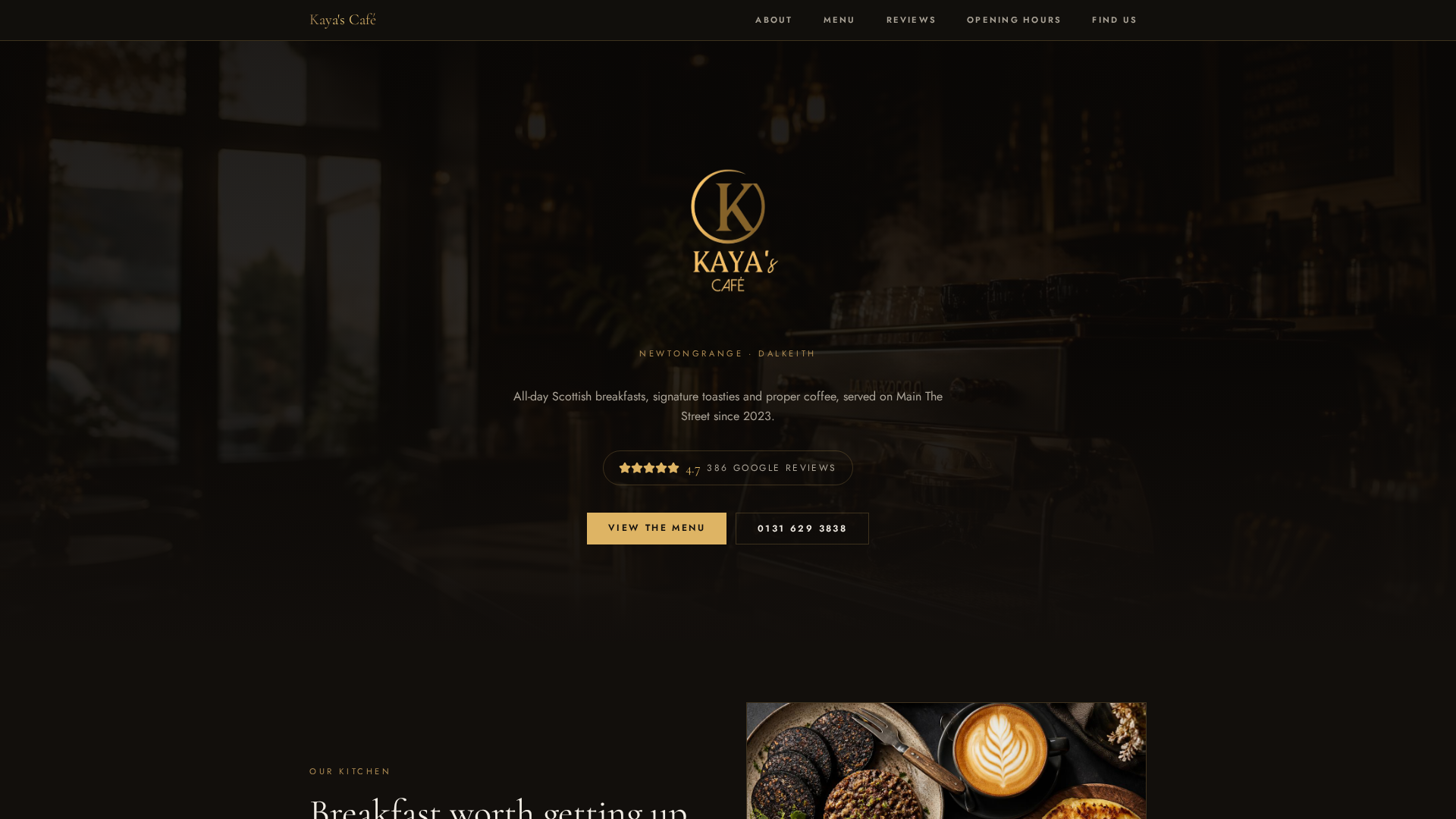 Kaya’s Cafe in Dalkeith