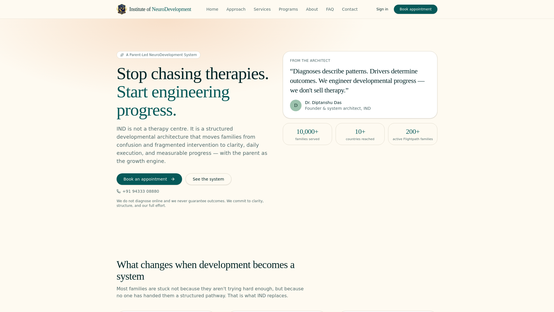 Neurodevelopment Training Institute of NeuroDevelopment — A Parent-Led NeuroDevelopment System