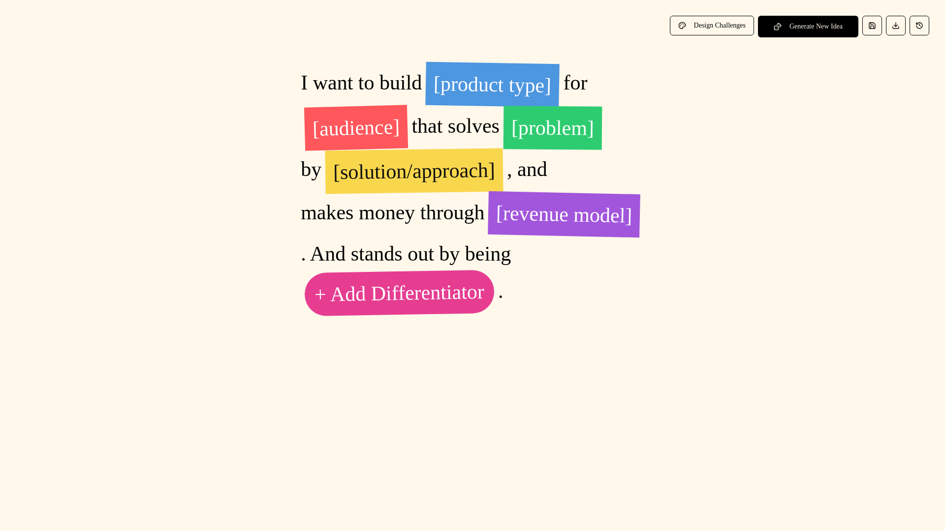 Idea Generator preview