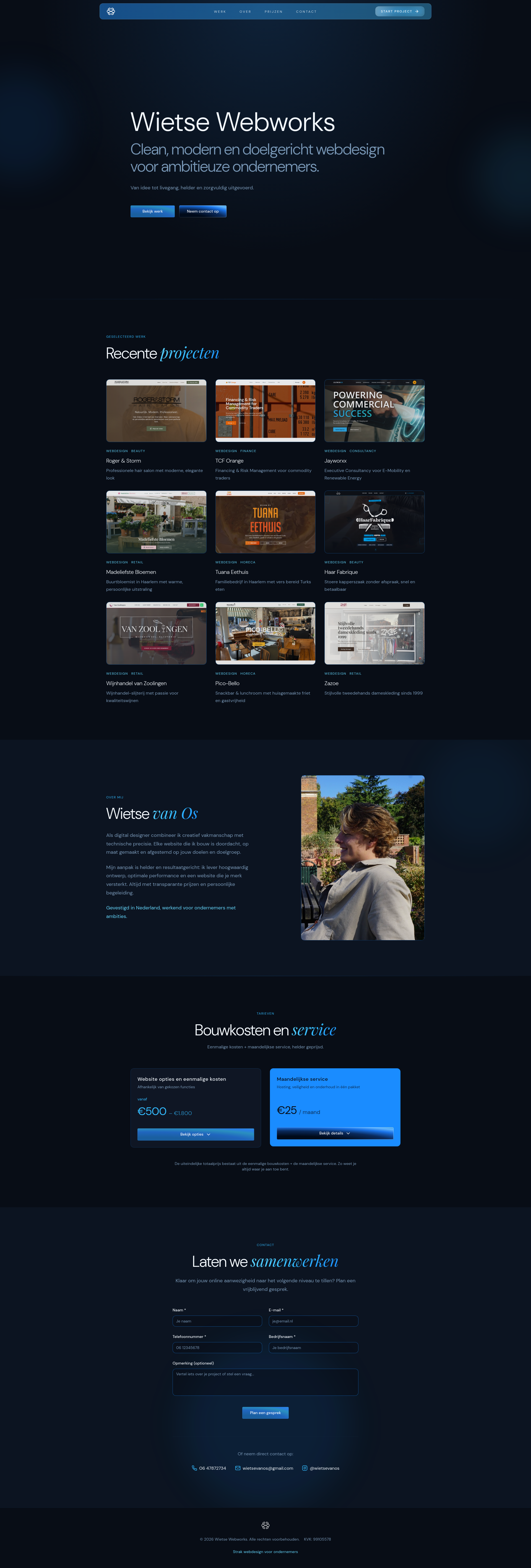 Wietse Webworks | Clean webdesign voor lokale ondernemers
