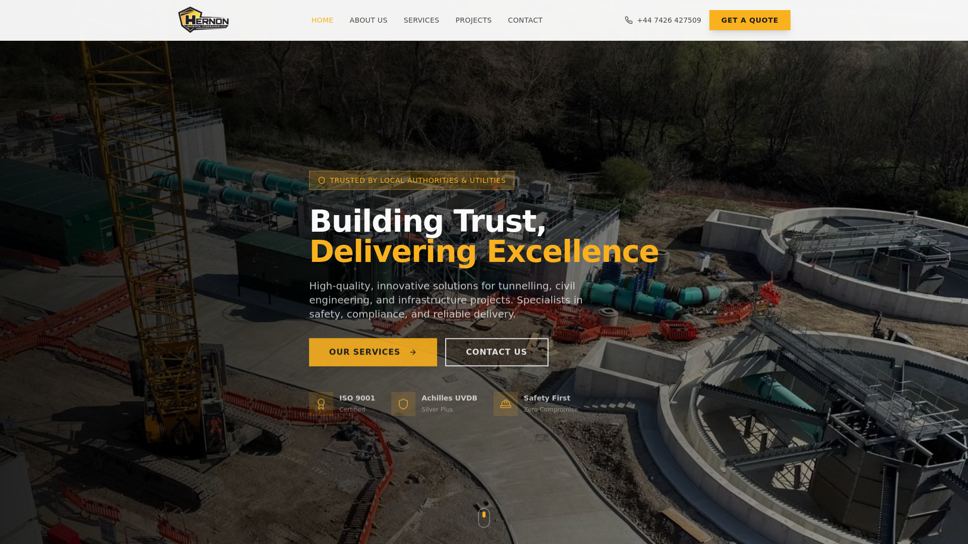Herman Engineering Contractor Hernon Municipal Engineering | Tunnelling & Civil Engineering Specialists