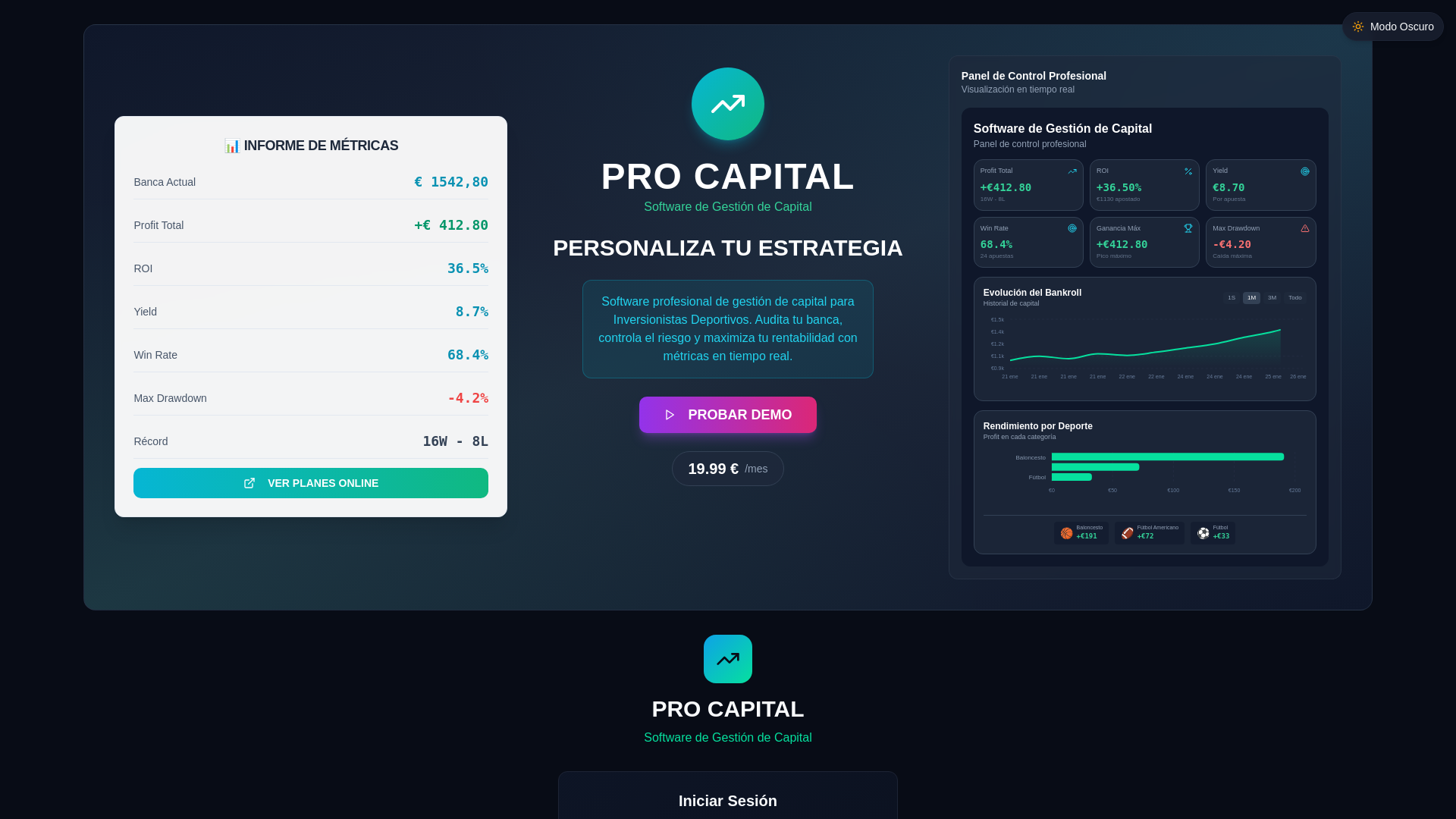 PRO CAPITAL | Software de Gestión de Capital