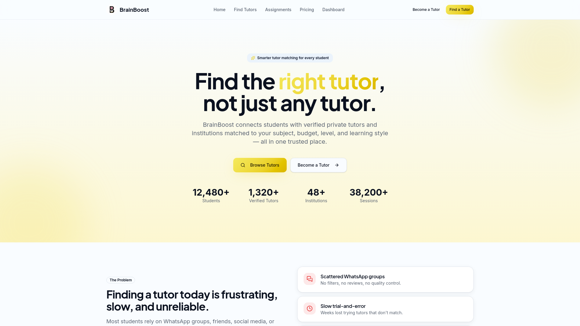 Assignments — BrainBoost