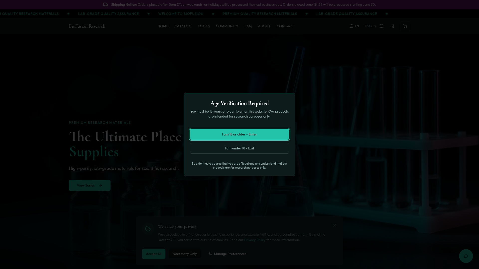 BioFusion Research - Premium Research Materials