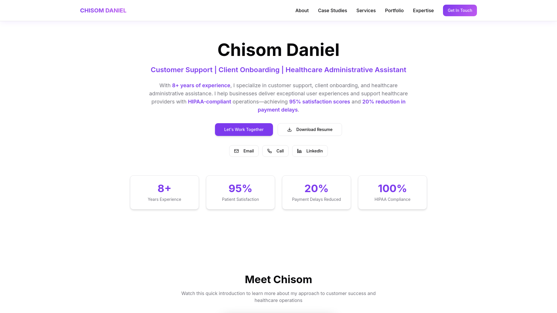 Chisom Daniel Portfolio