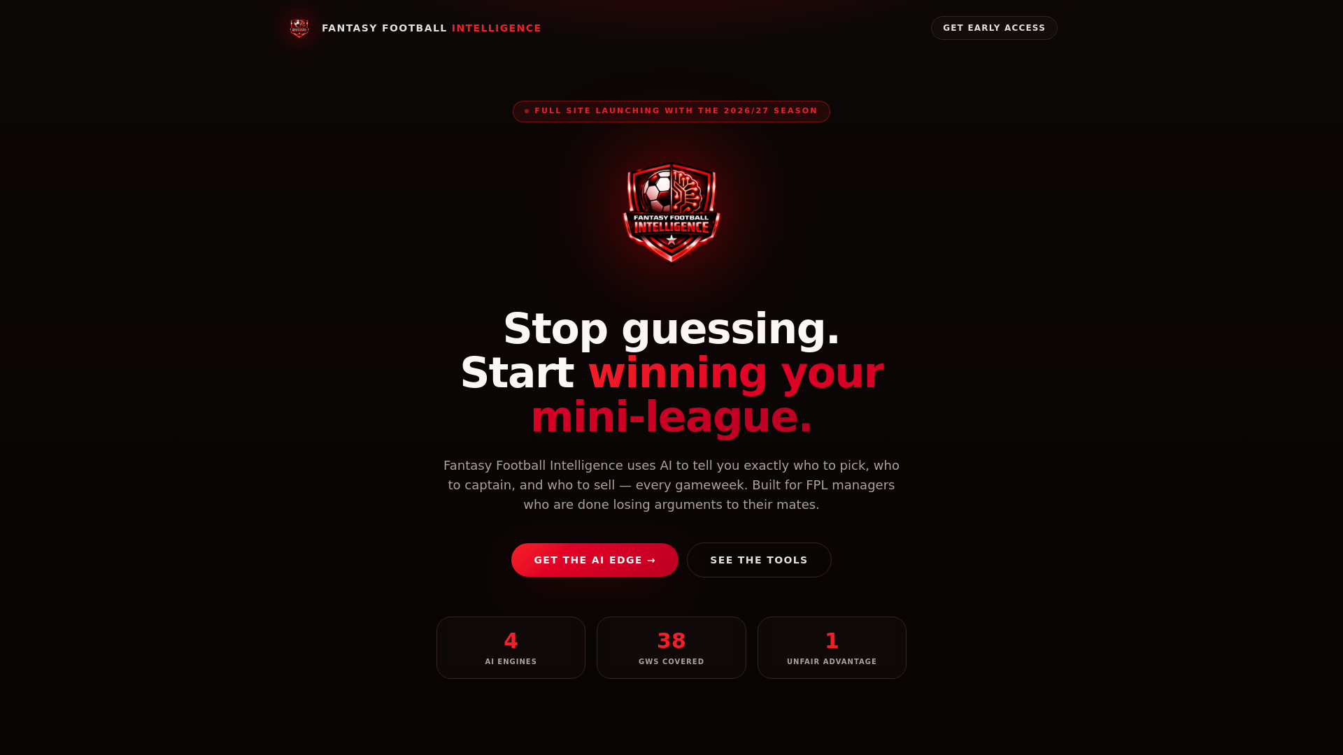 Example Checks To Scan Fantasy Football Intelligence | FPL Squad Scanner & Tools