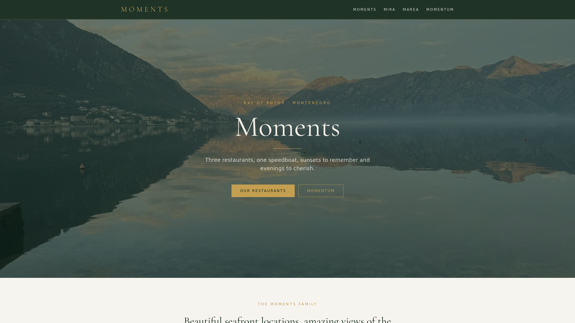 Mira by Moments | Seven-Course Tasting Menu, Kotor Bay