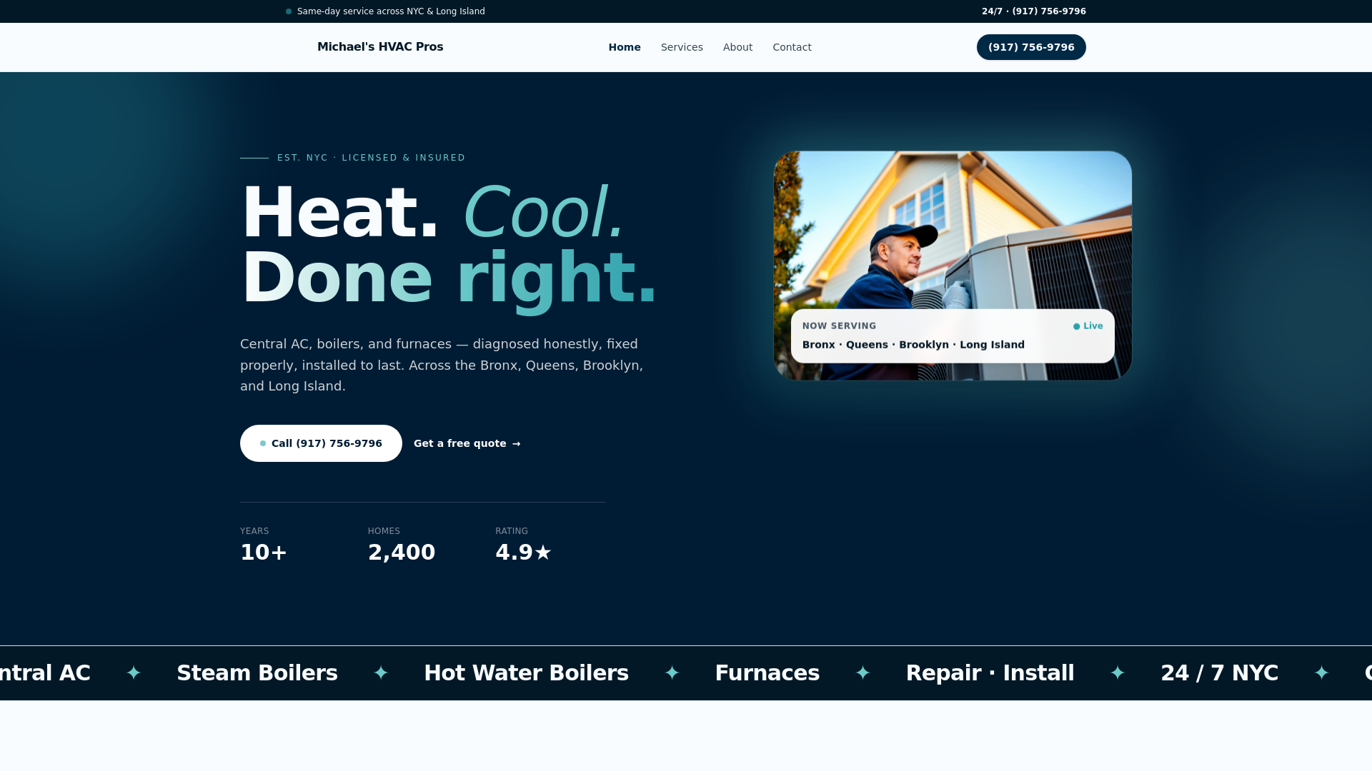 Cool Steamcraft Michael's HVAC Pros — NYC Heating & Cooling Experts