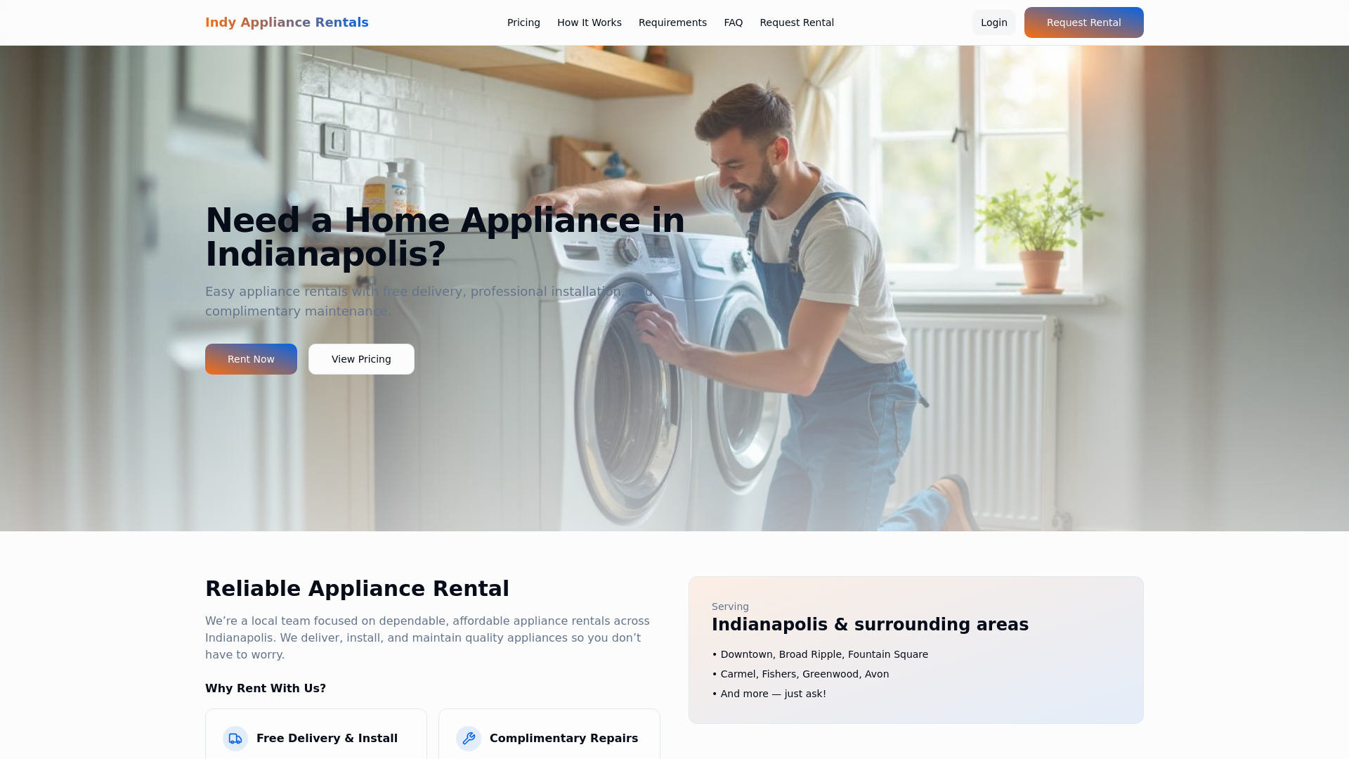 Indianapolis Appliance Rentals | Free Delivery & Install