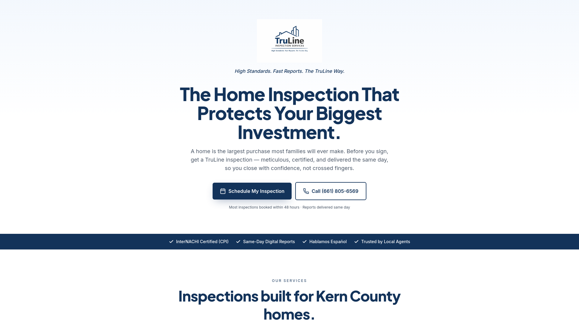 TruLine Inspection Services cover