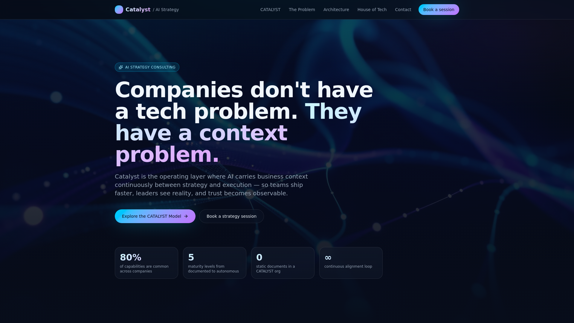 Catalyst — Make context continuous. AI strategy consulting.