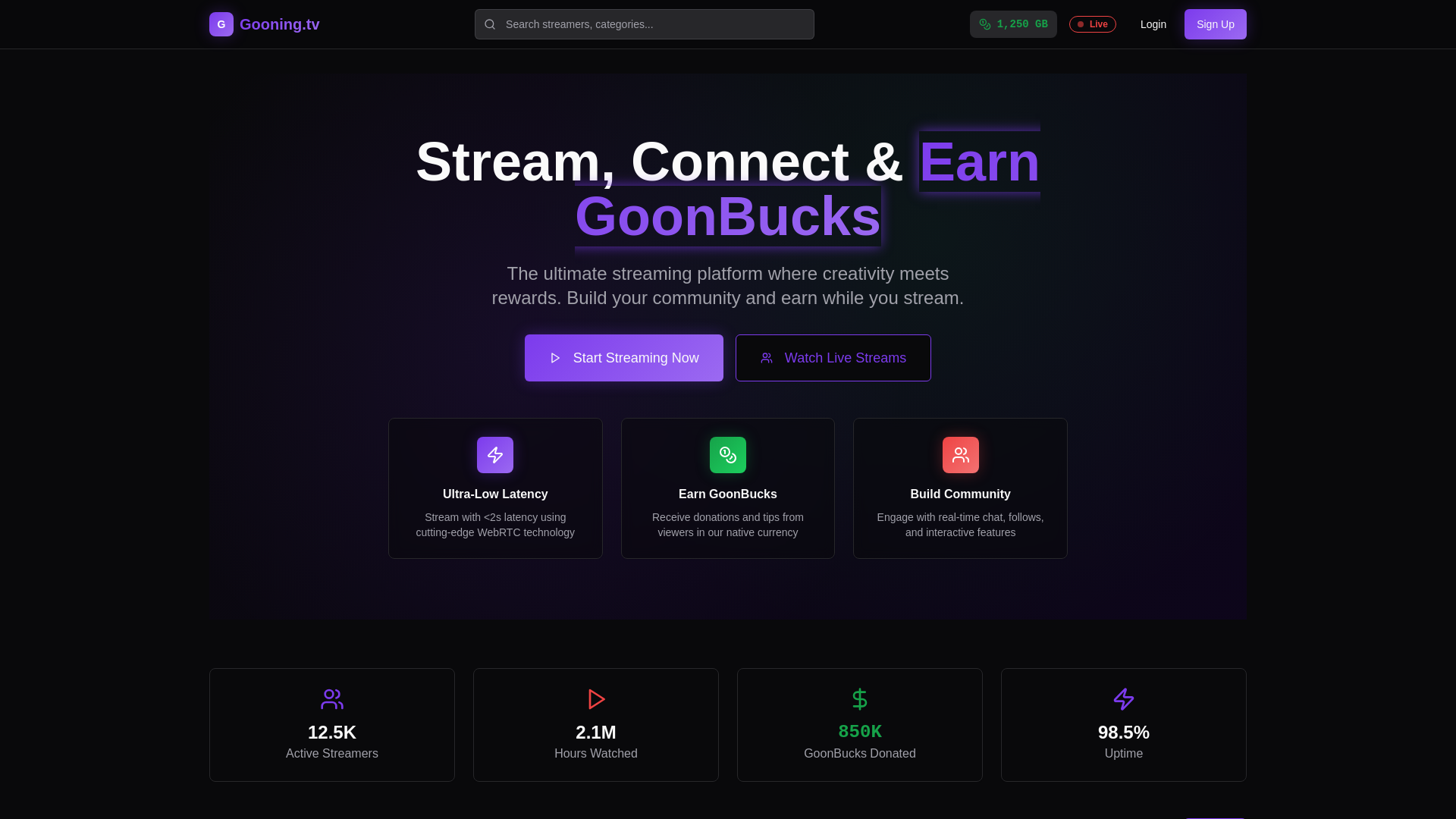 Goon4ever Gooning.tv - Live Streaming Platform