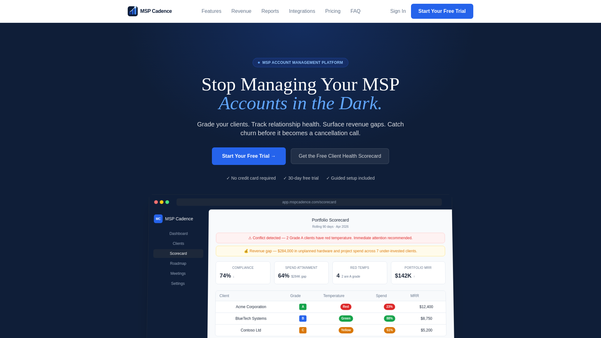 Msp Account MSP Cadence — Account Management for MSPs
