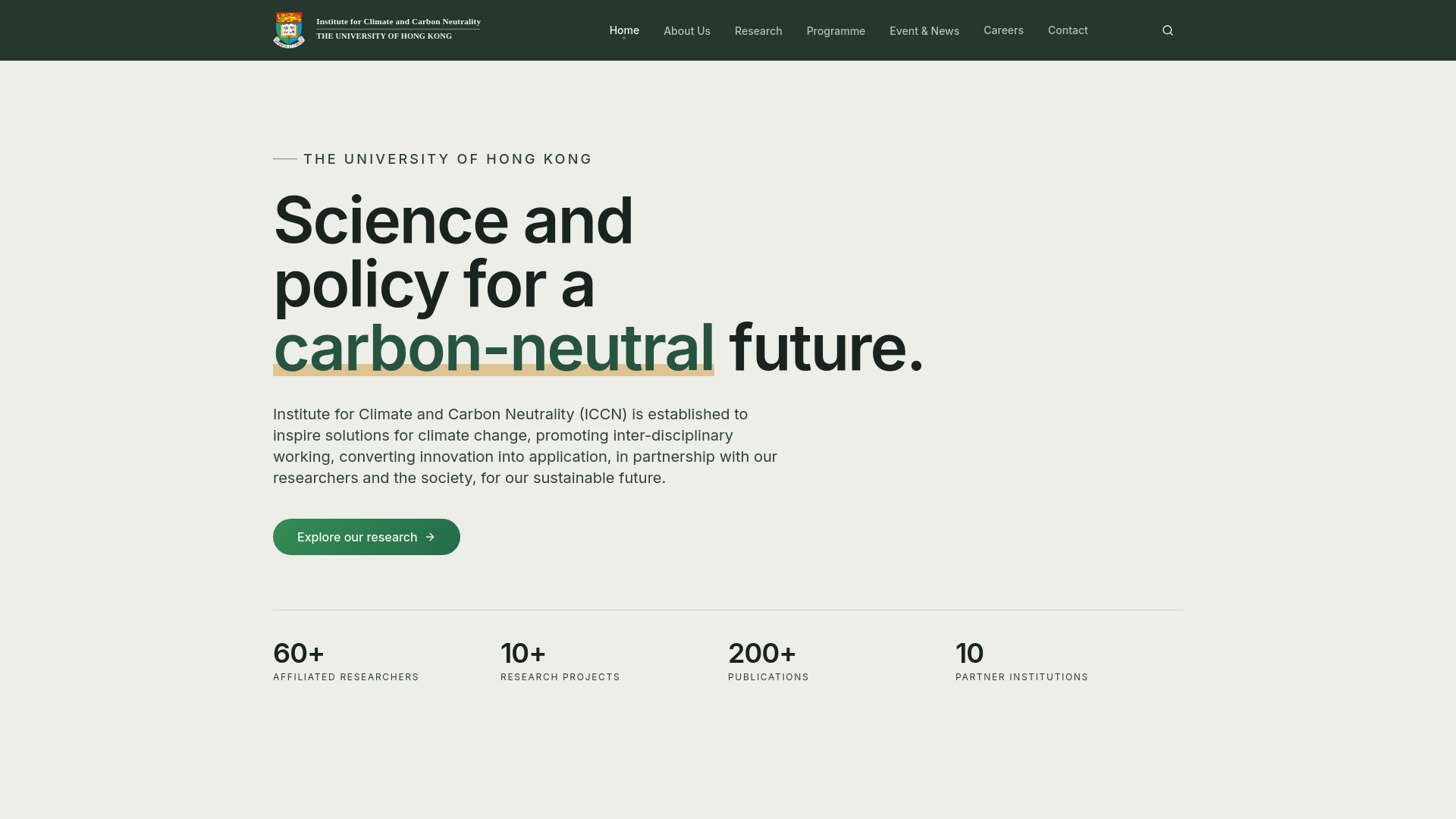 MCGRM Programme · HKU Institute for Climate and Carbon Neutrality