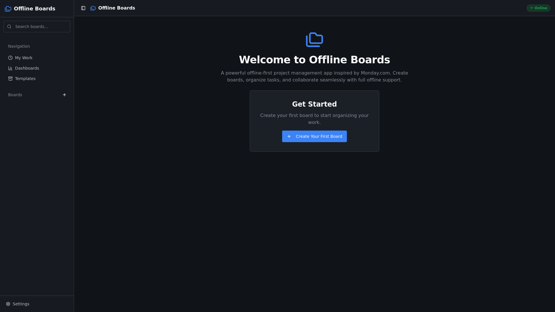 Offline Boards