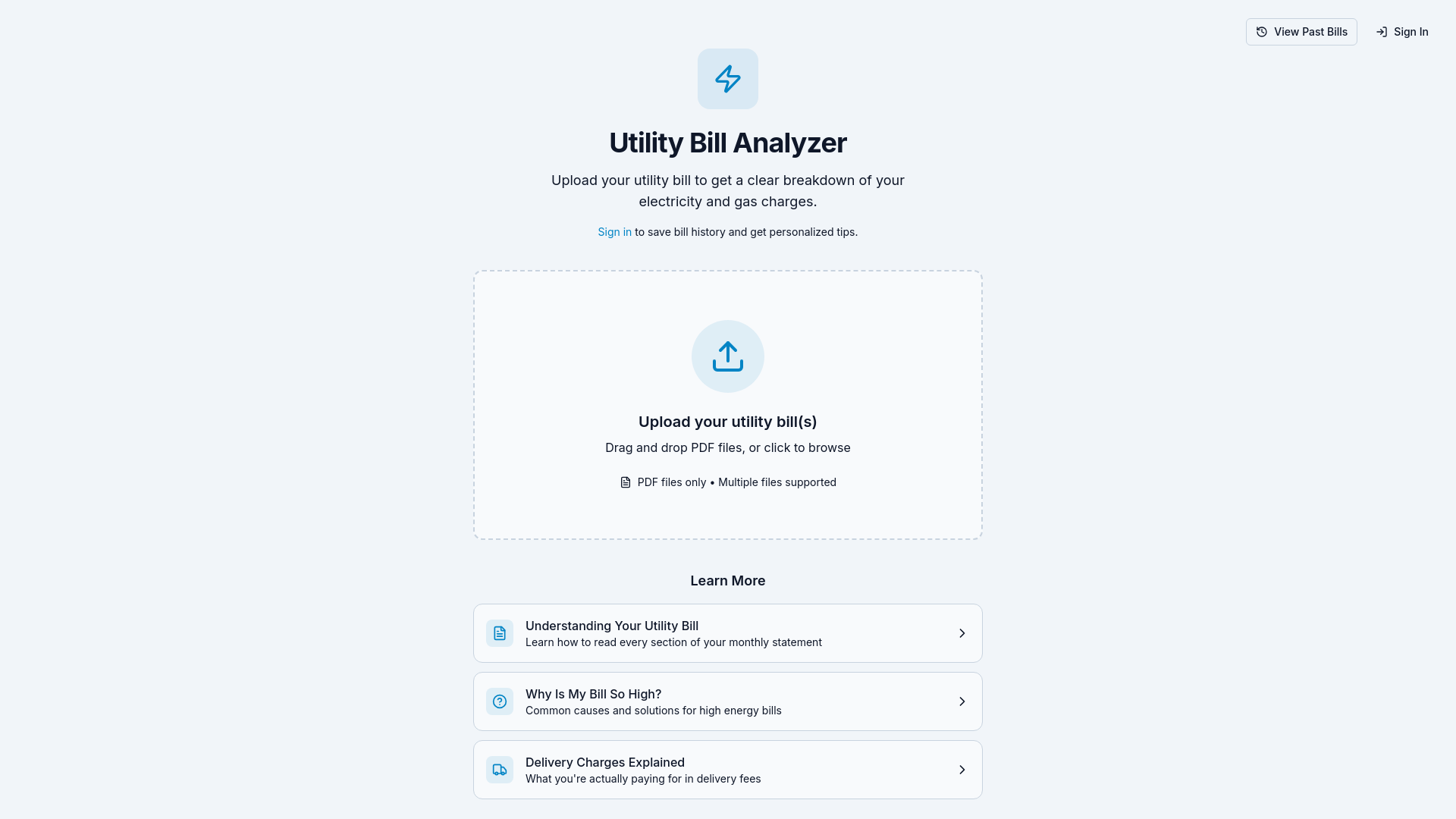 Utility Bill Analyzer - Understand Your Energy Costs