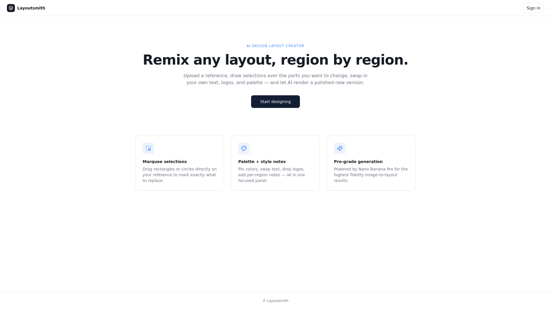 Wizaro Labs — AI Design Layout Creator