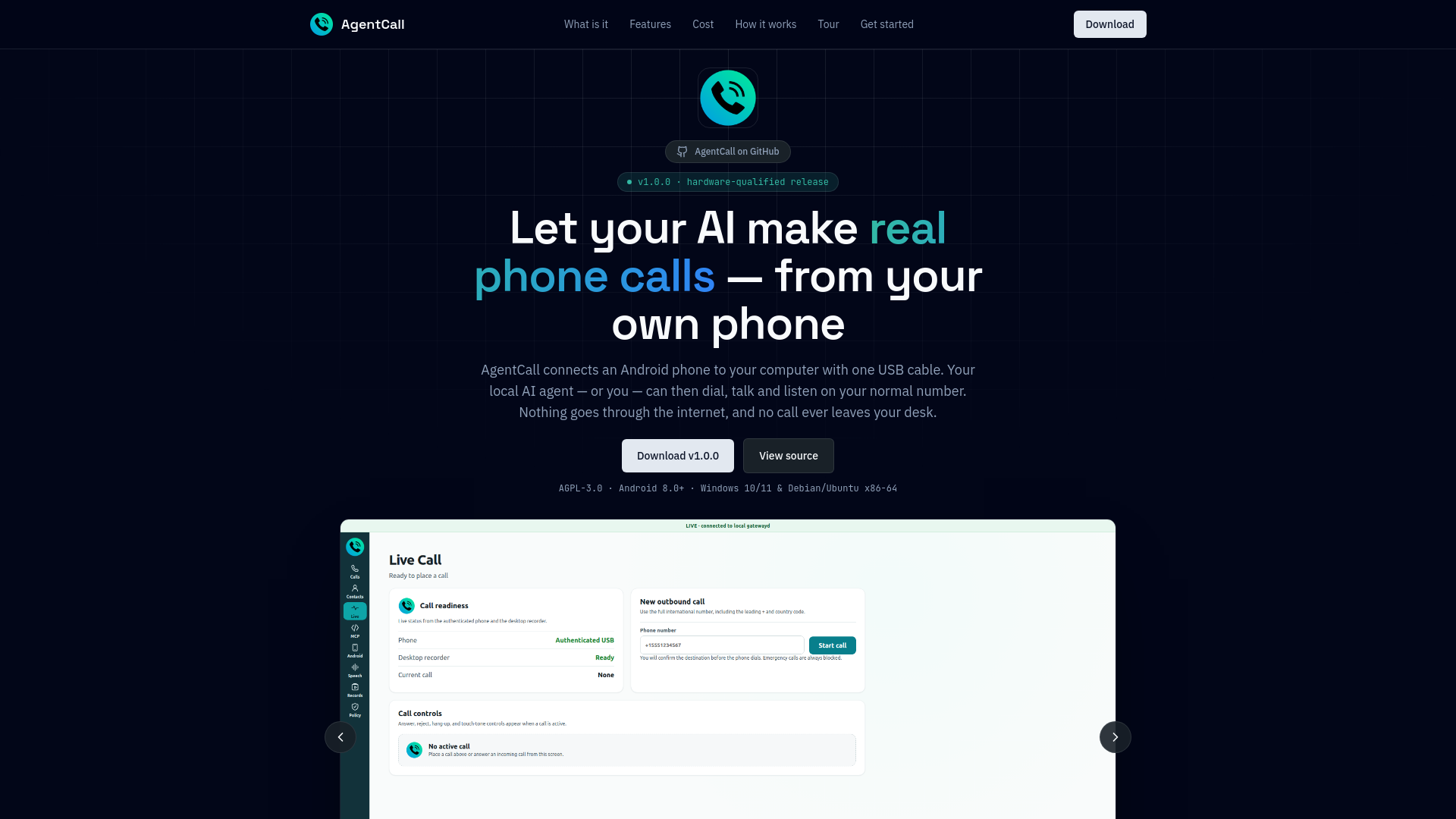 AgentCall — official preview image