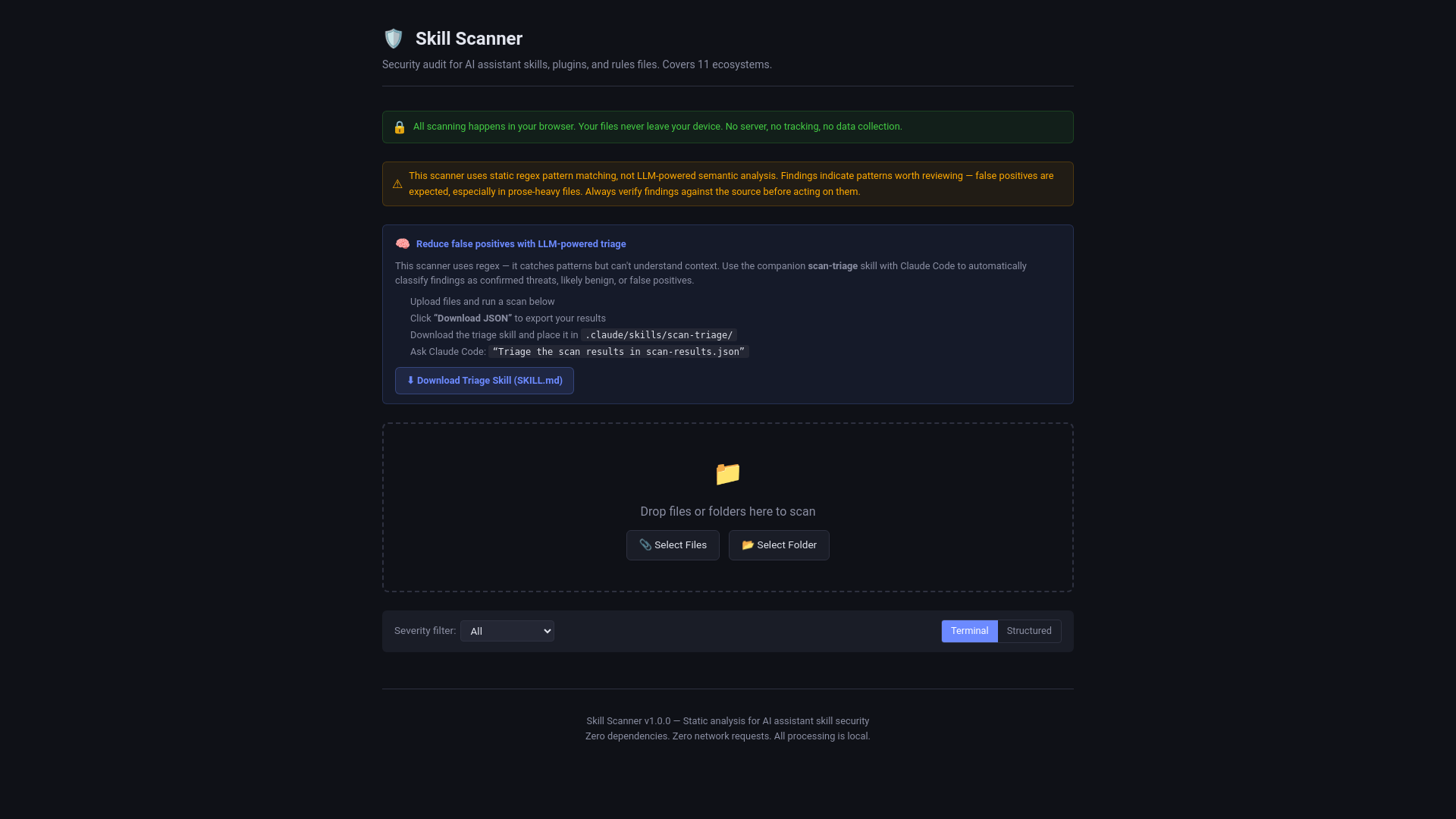 Skill Scan — AI Assistant Skill Security Audit