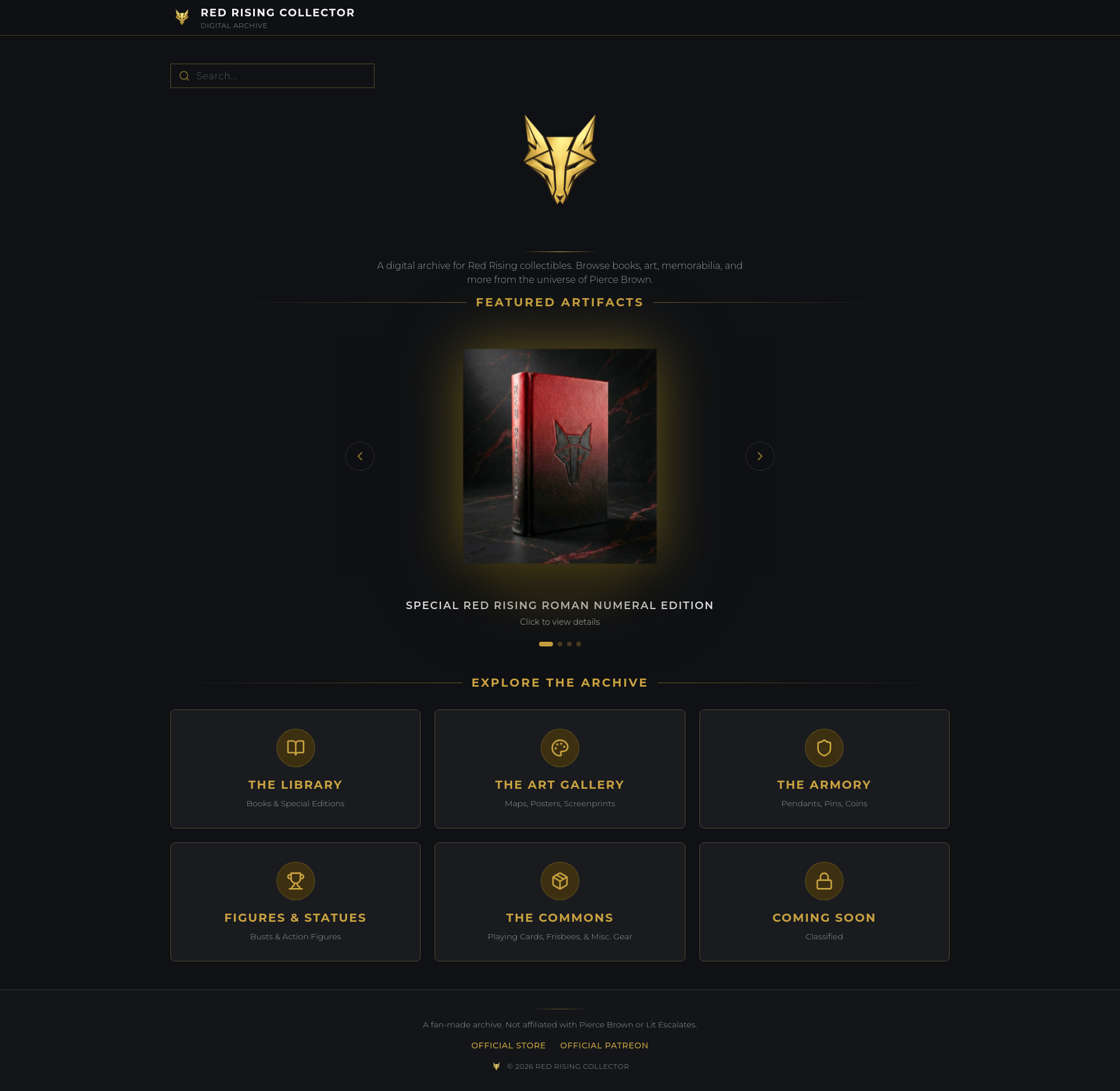 Red Rising Collector | Digital Archive