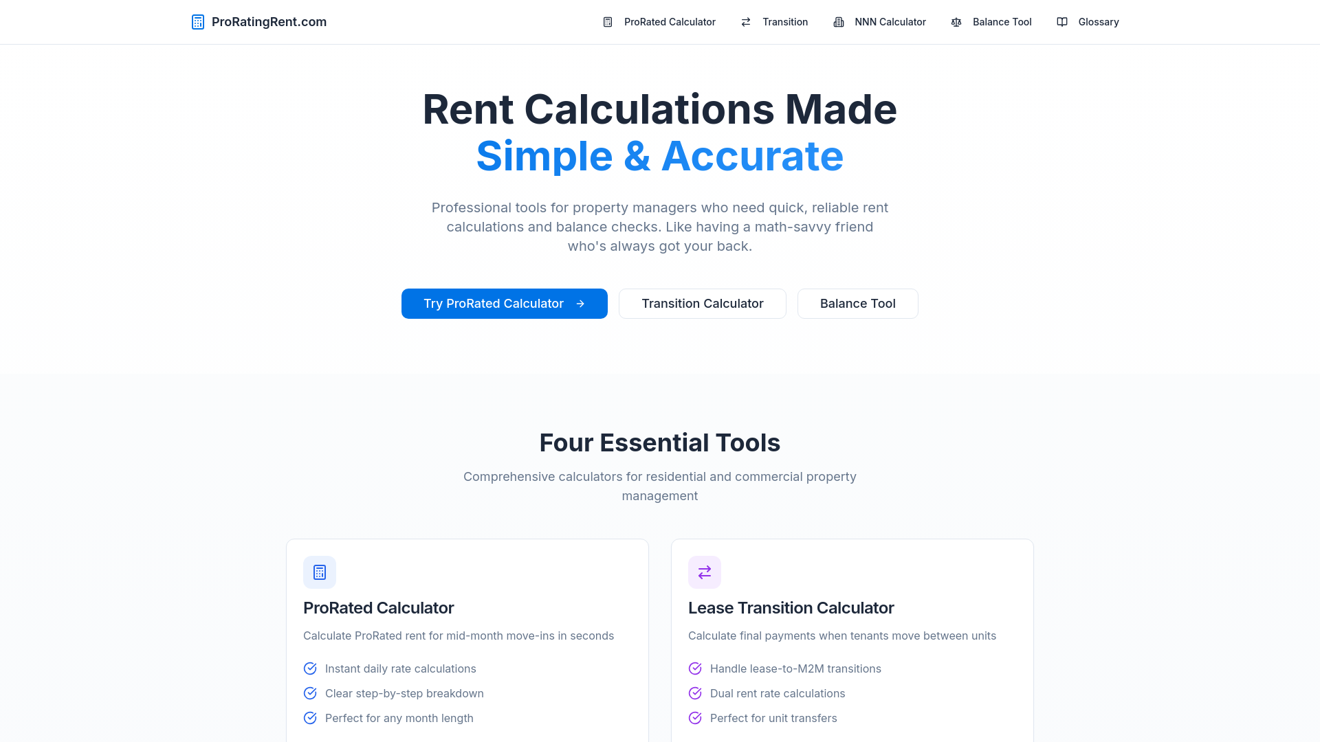 ProRated Rent Calculator | Calculate Move-In/Out Rent | ProRatingRent.com