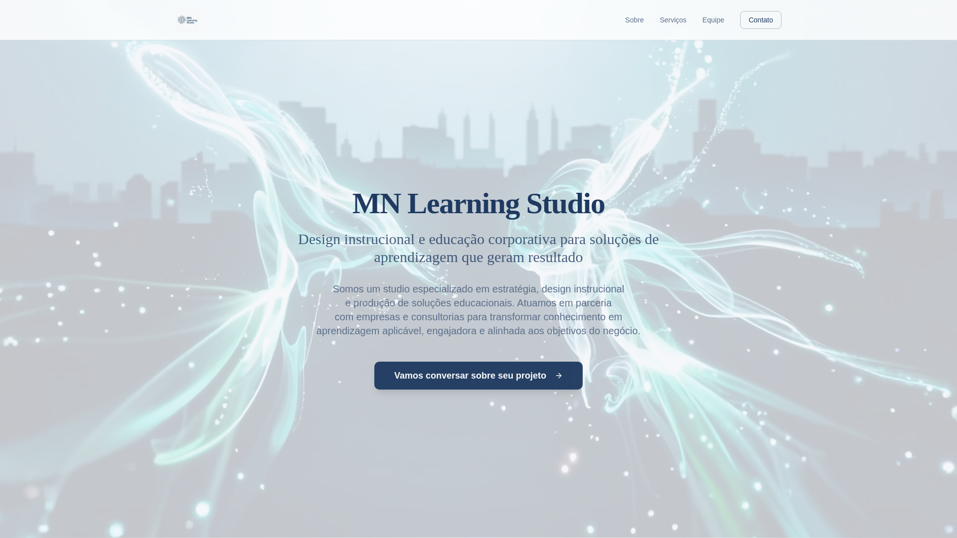 Learning Studio Layout MN Learning Studio | Design Instrucional e Educação Corporativa