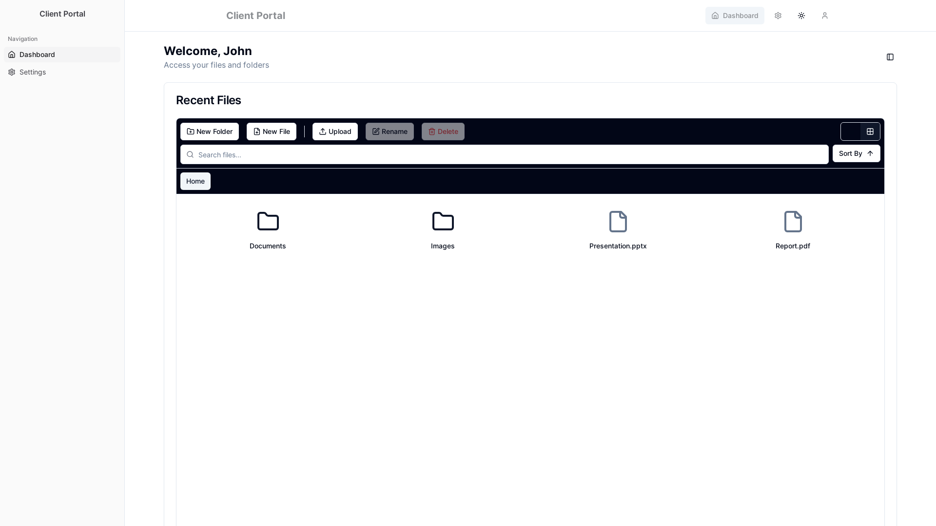 Modern File Manager & Document Organization Platform