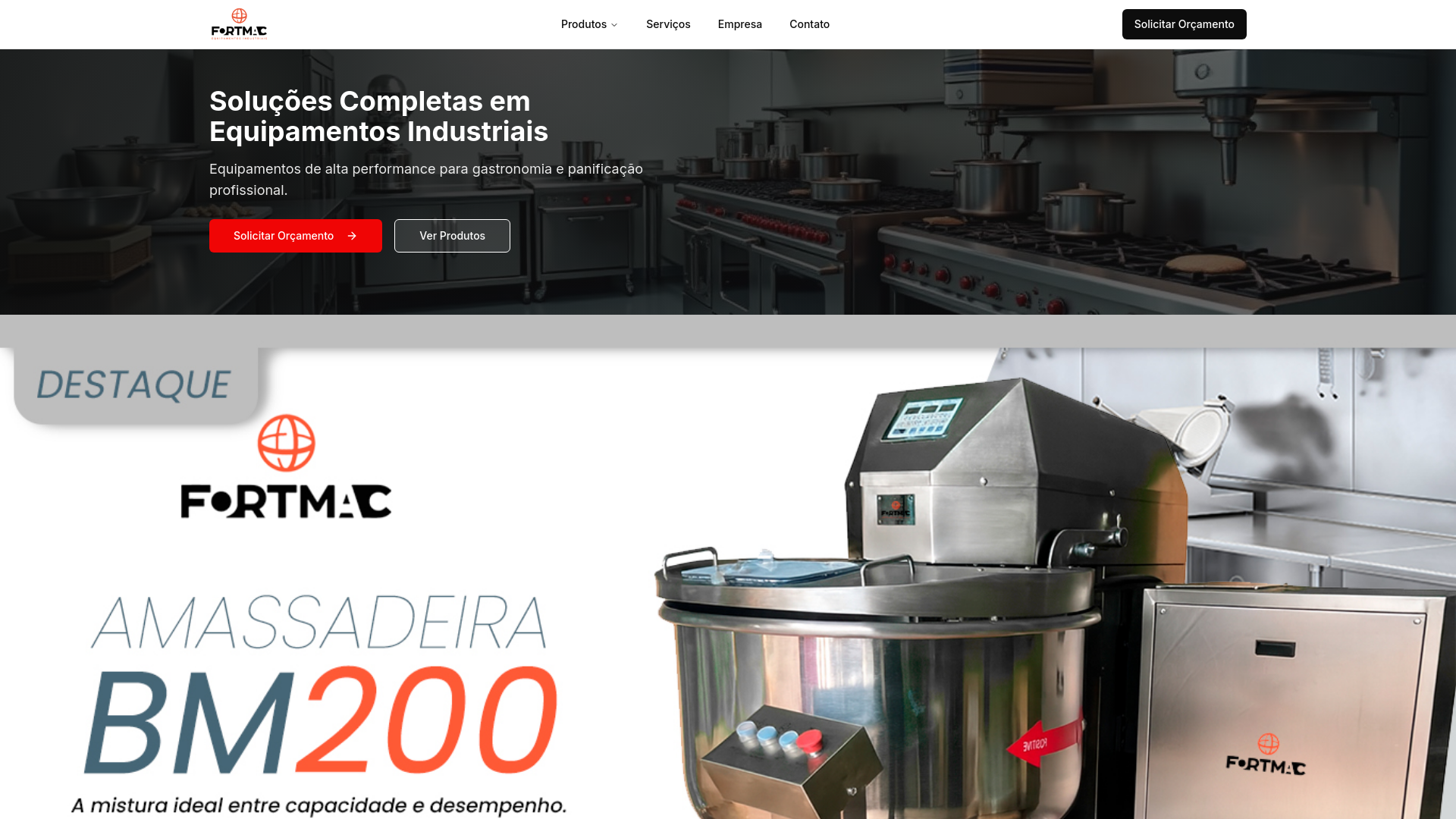 IndustroEquip - Equipamentos Industriais para Gastronomia e Panificação