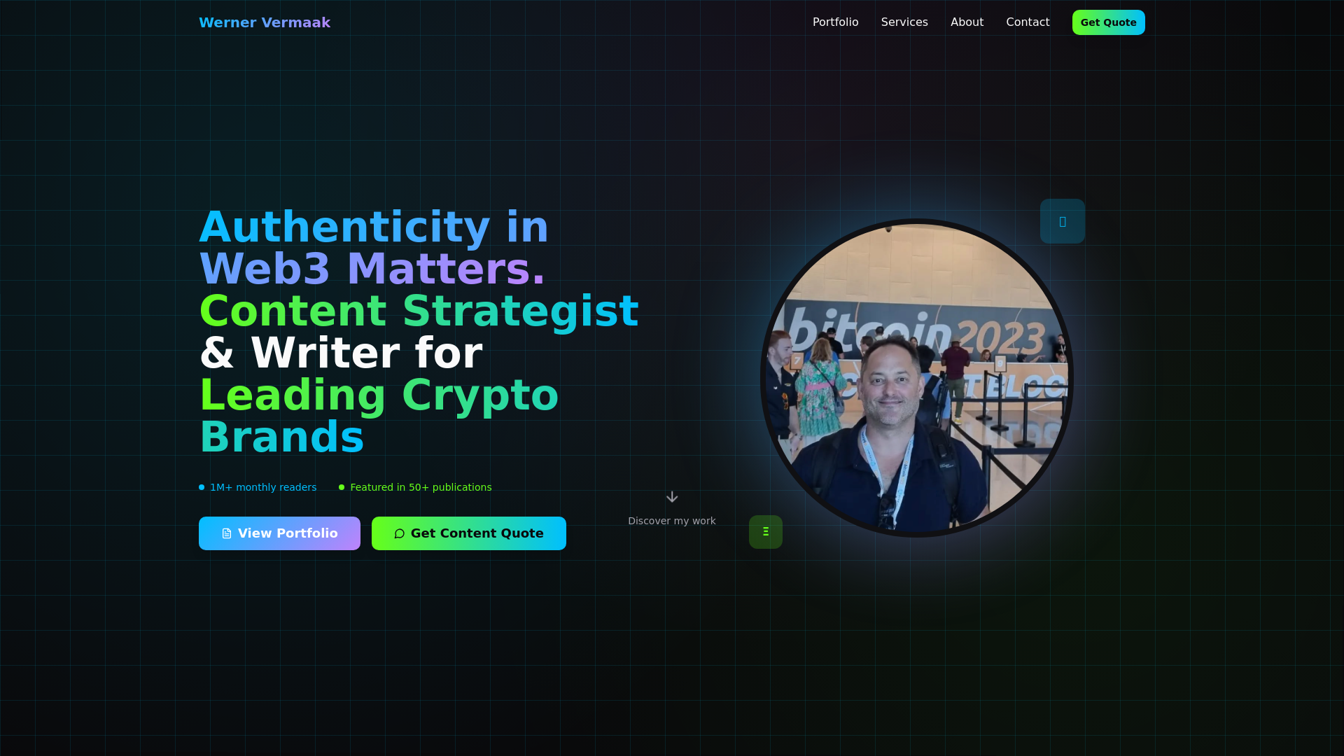 Werner Vermaak - Crypto Content Strategist | Web3 Writer & Content  Marketing Expert