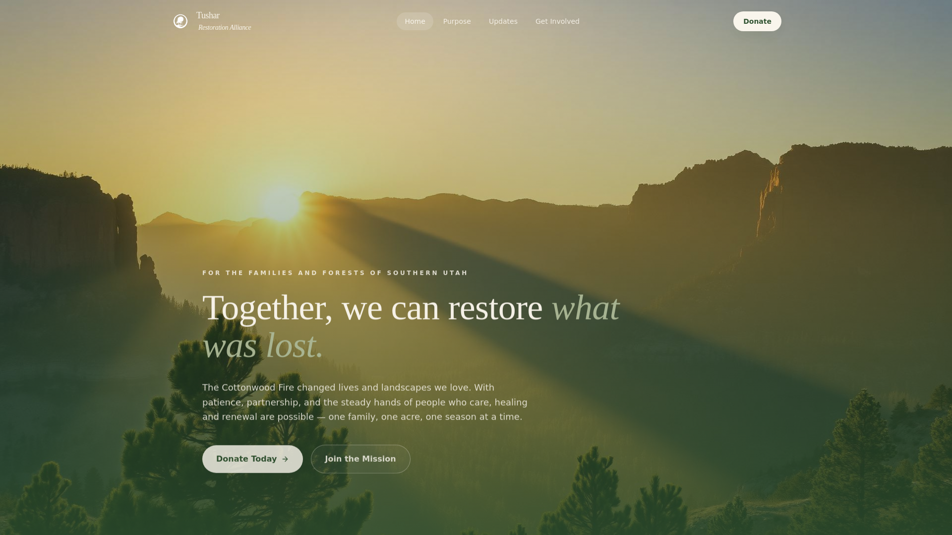 Beavers Unity Beaver Tushar Unity Foundation — Restoring What Was Lost