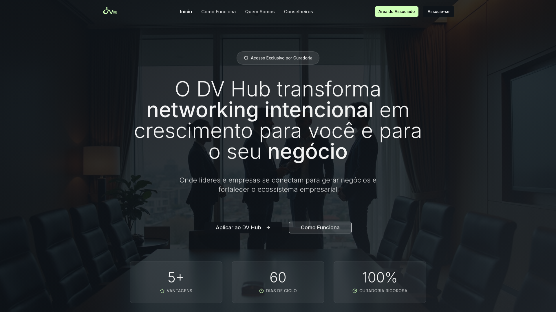 DV Hub - Clube Empresarial Exclusivo
