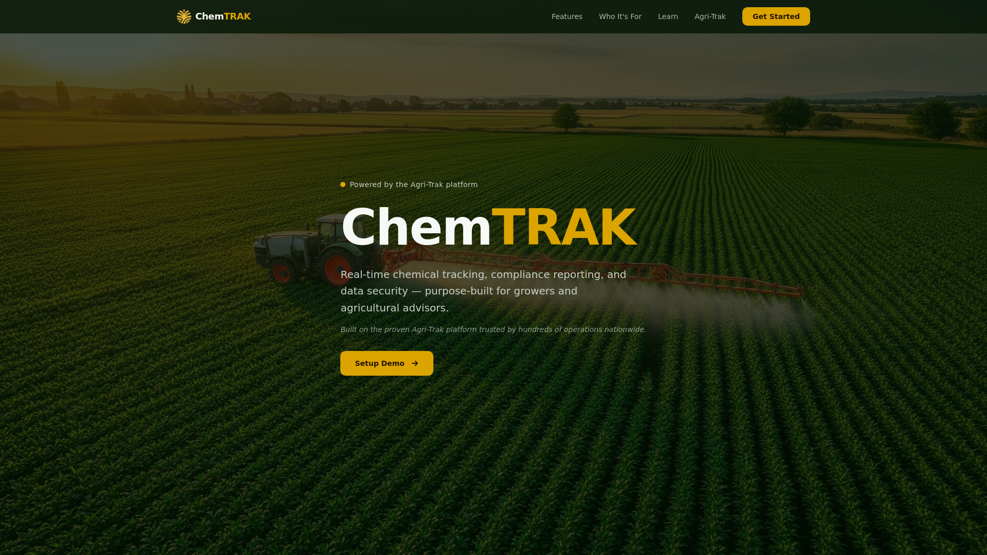 ChemTrak — Real-Time Chemical Tracking for Agriculture
