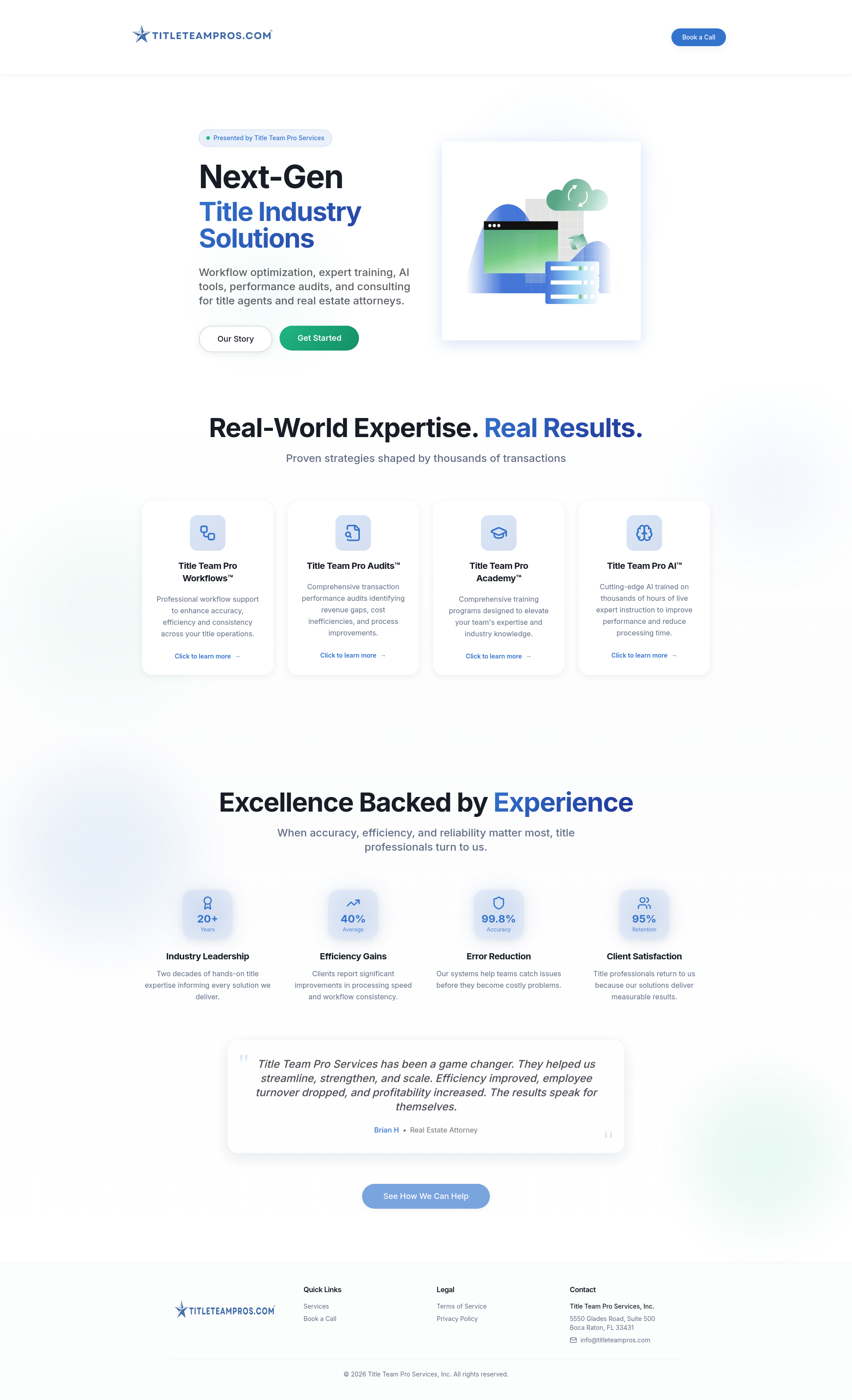 Title Pro Program Title Team Pros - Next-Gen Title Industry Solutions